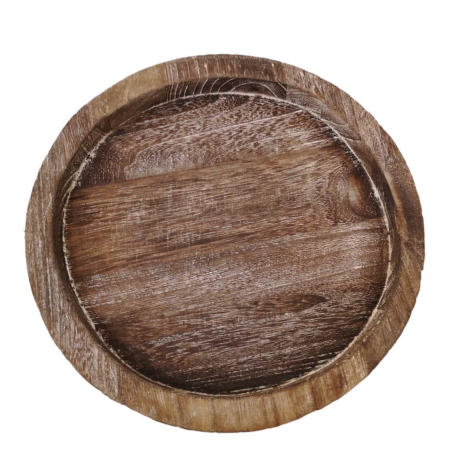 JWDX Baking Trays and Trays Clearance, Rustic Wooden Tray Candle Holder Plate Pillar Candle Tray Wood for Farmhouse Kitchen Countertop Coffee Table Home Decor COL - Image 1