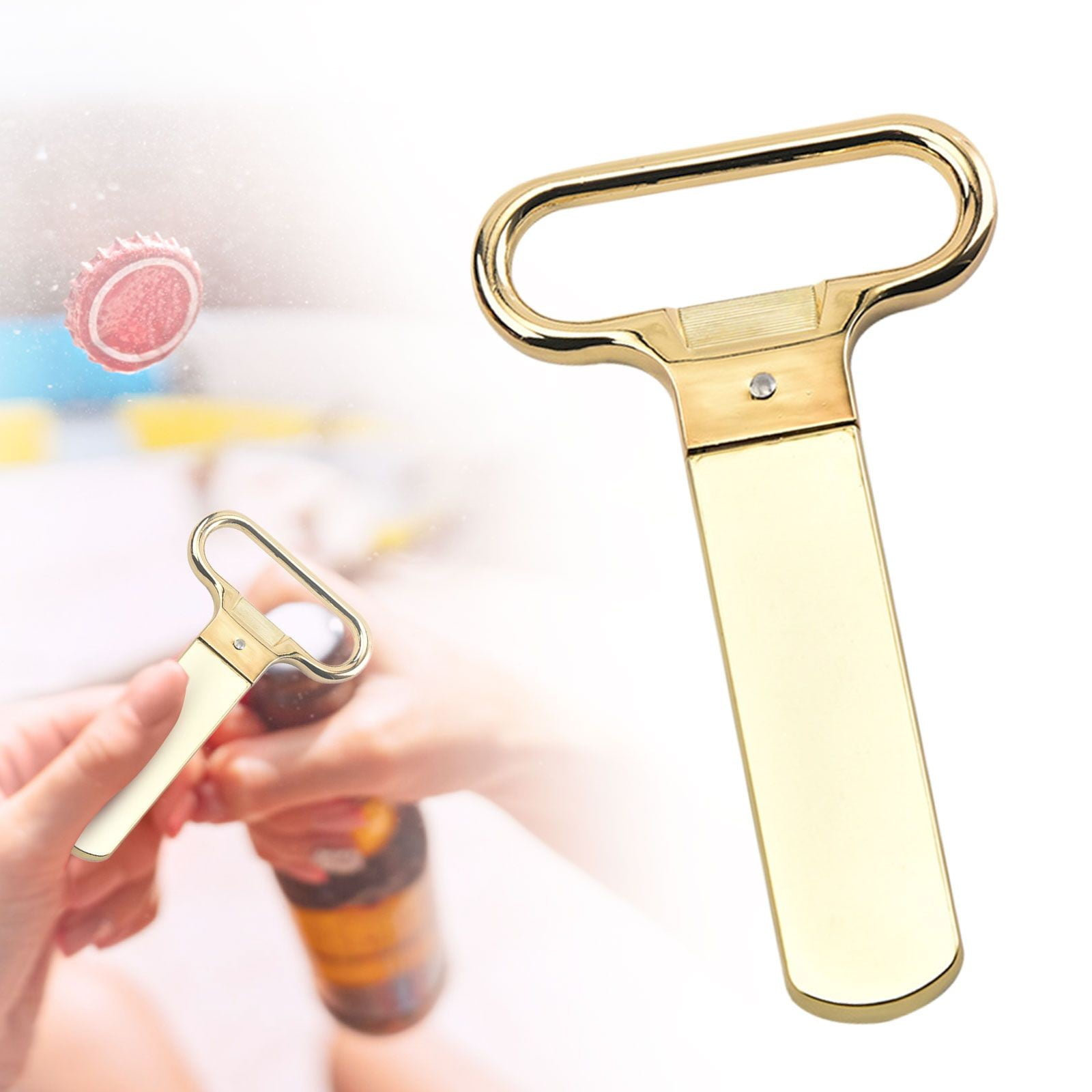JWDX Bottle Opener Clearance, Bottle Openers Wine Cork Extractor Corkscrew Beer Corks Stainless Two Jaw Puller Used to Open Bottles B - Image 2