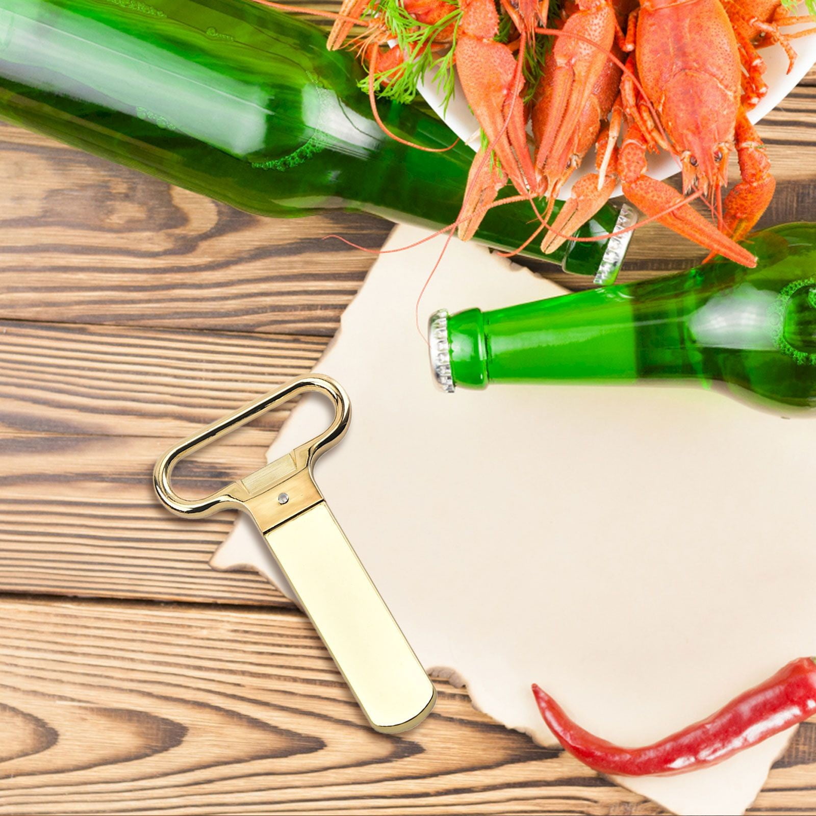 JWDX Bottle Opener Clearance, Bottle Openers Wine Cork Extractor Corkscrew Beer Corks Stainless Two Jaw Puller Used to Open Bottles B - Image 5
