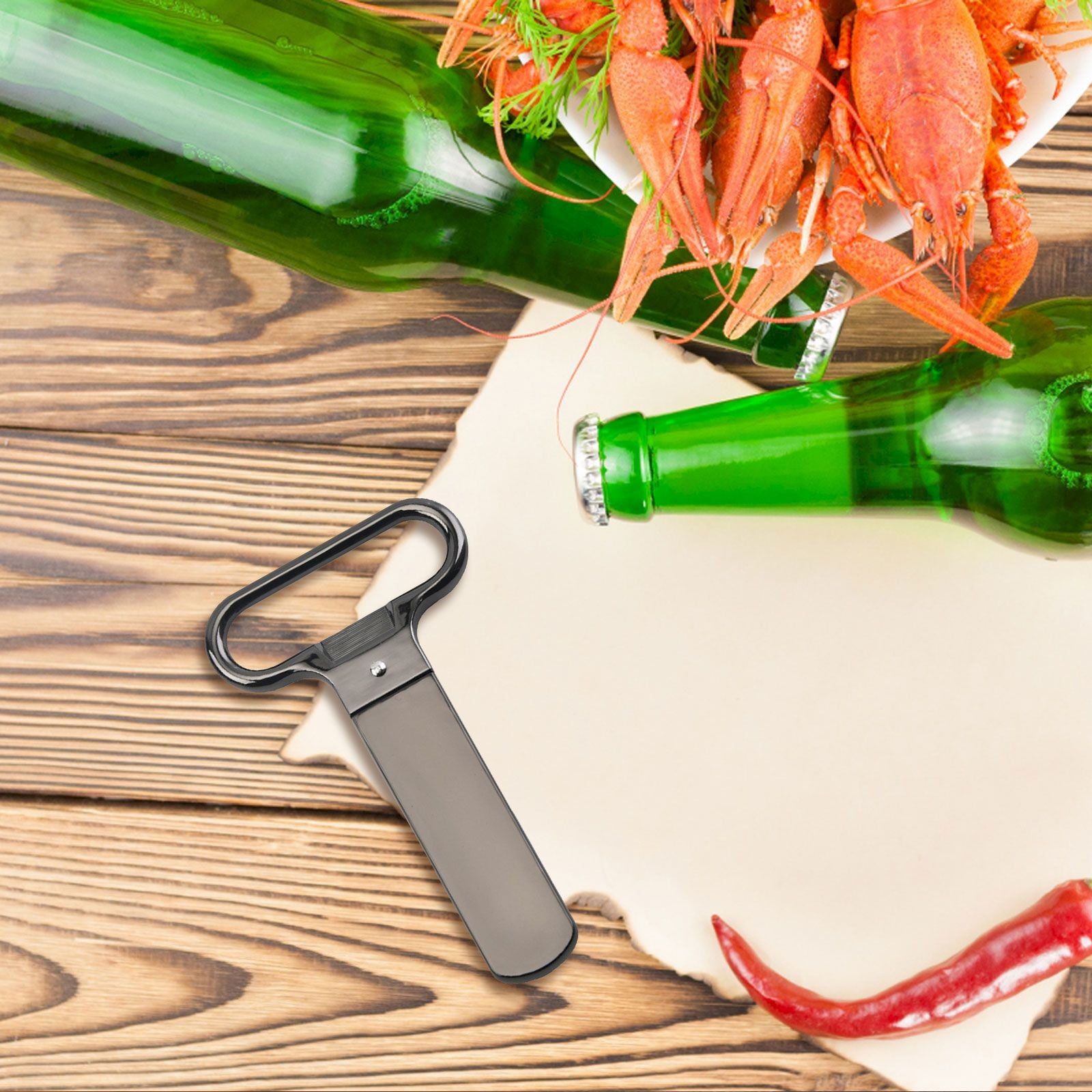 JWDX Bottle Opener Clearance, Bottle Openers Wine Cork Extractor Corkscrew Beer Corks Stainless Two Jaw Puller Used to Open Bottles C - Image 5