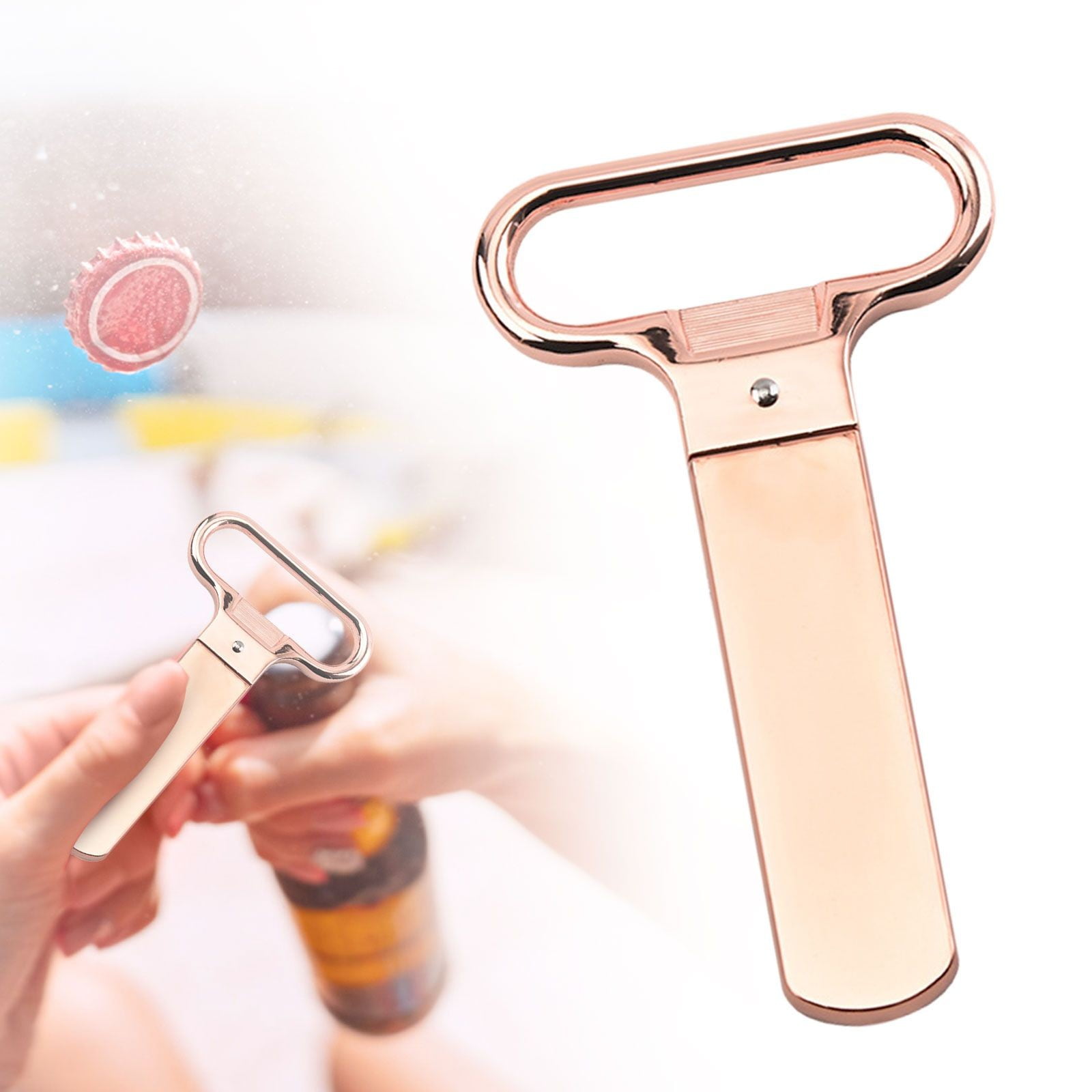 JWDX Bottle Opener Clearance, Bottle Openers Wine Cork Extractor Corkscrew Beer Corks Stainless Two Jaw Puller Used to Open Bottles D - Image 2