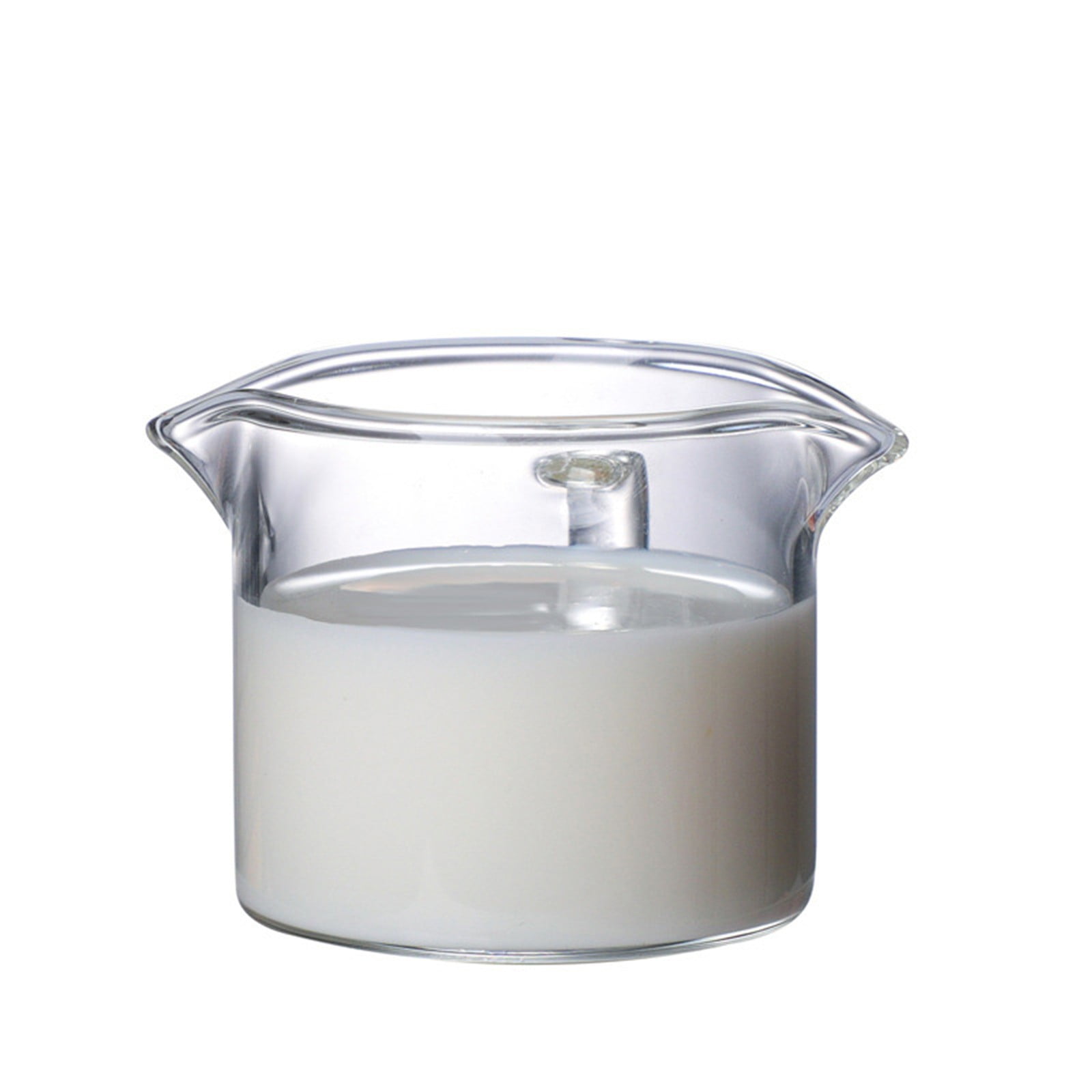 JWDX Glass and Bottle Clearance, Shot Glasses Double Spouts Milk Cup Clear Glass (Clear Glass 1Pack) As shown - Image 5
