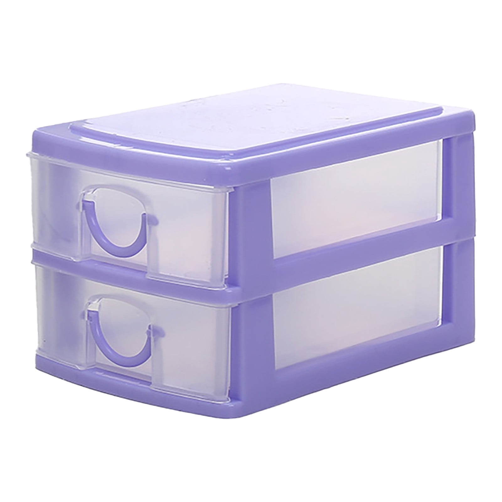 JWDX Rack Clearance, Mini Desktop Drawer Multi Layer Plastic Drawer Storage Box Cosmetic Storage Container Tabletop Sundries Storage Case Removable Desktop Organizer Box As shown - Image 7