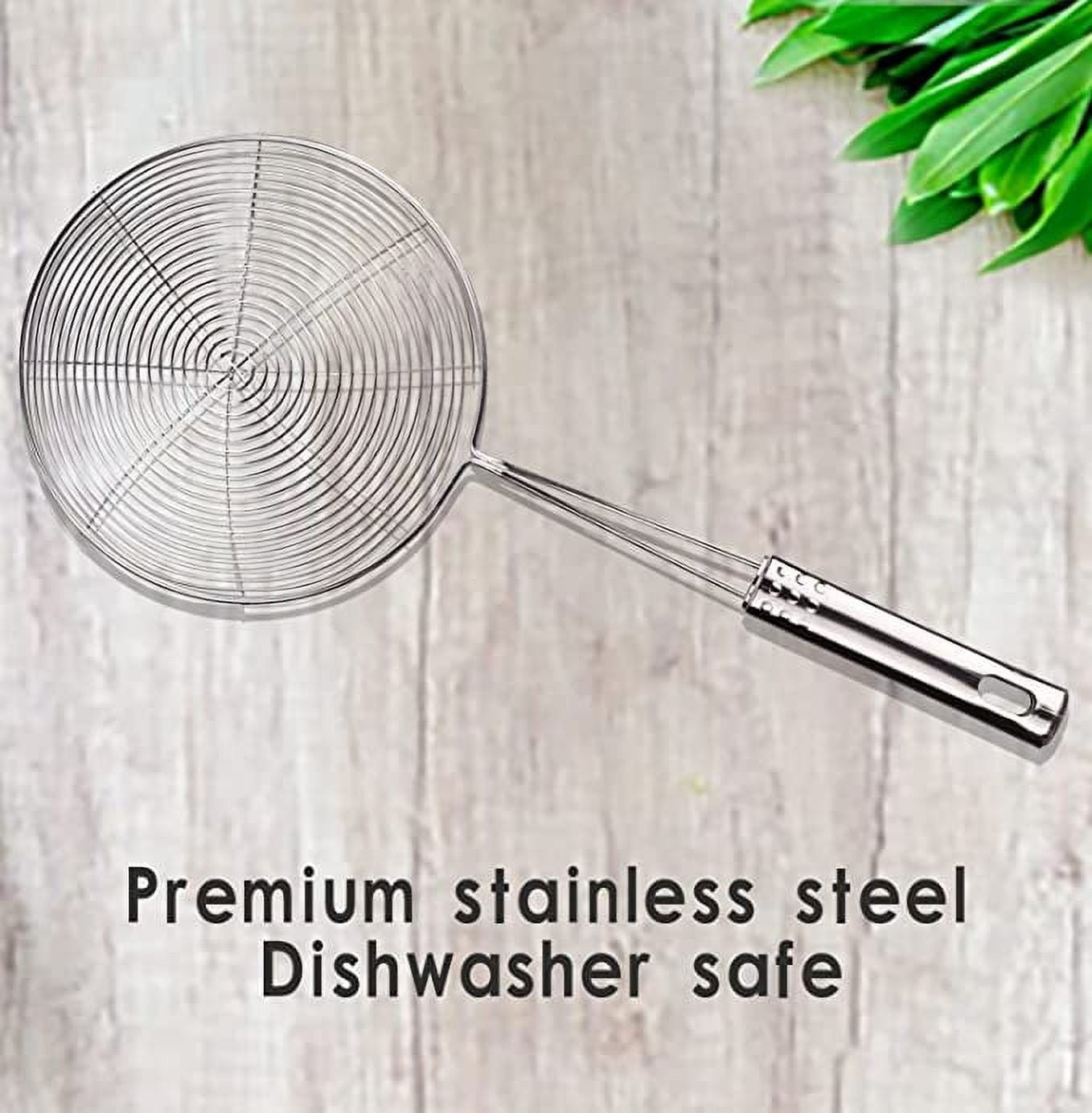 JWDX Strainers Clearance, Stainless Strainer for Cooking and Frying Kitchen Utensils Wire Strainer Pasta Strainer Spoon As shown - Image 5