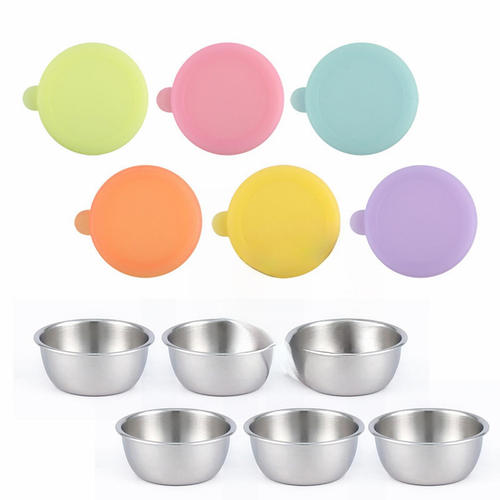 JWDX Food Storage Clearance, 6Set of Covered Container Sealed to Hot Pot Dipping Bowl Small Cup Household Items Reusable Stainless Food Container As shown - Image 1