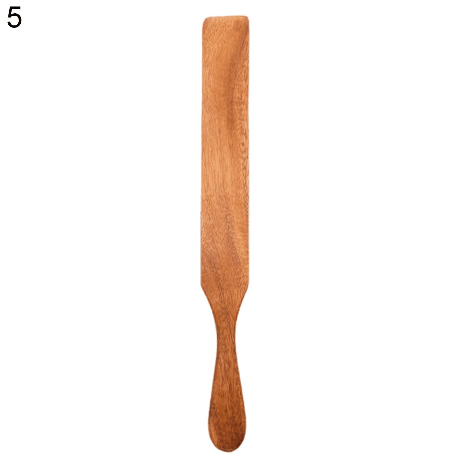 JWDX Cooking Utensils Clearance, Visland Wooden Spatula Premium Natural Teak Wood Slotted Spatulas Spoons for Cookware Kitchen Cooking Heat for Stirring Mixing Serving 1Pc As shown - Image 1