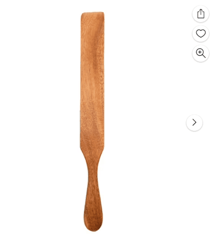 JWDX Cooking Utensils Clearance, Visland Wooden Spatula Premium Natural Teak Wood Slotted Spatulas Spoons for Cookware Kitchen Cooking Heat for Stirring Mixing Serving 1Pc As shown - Image 3