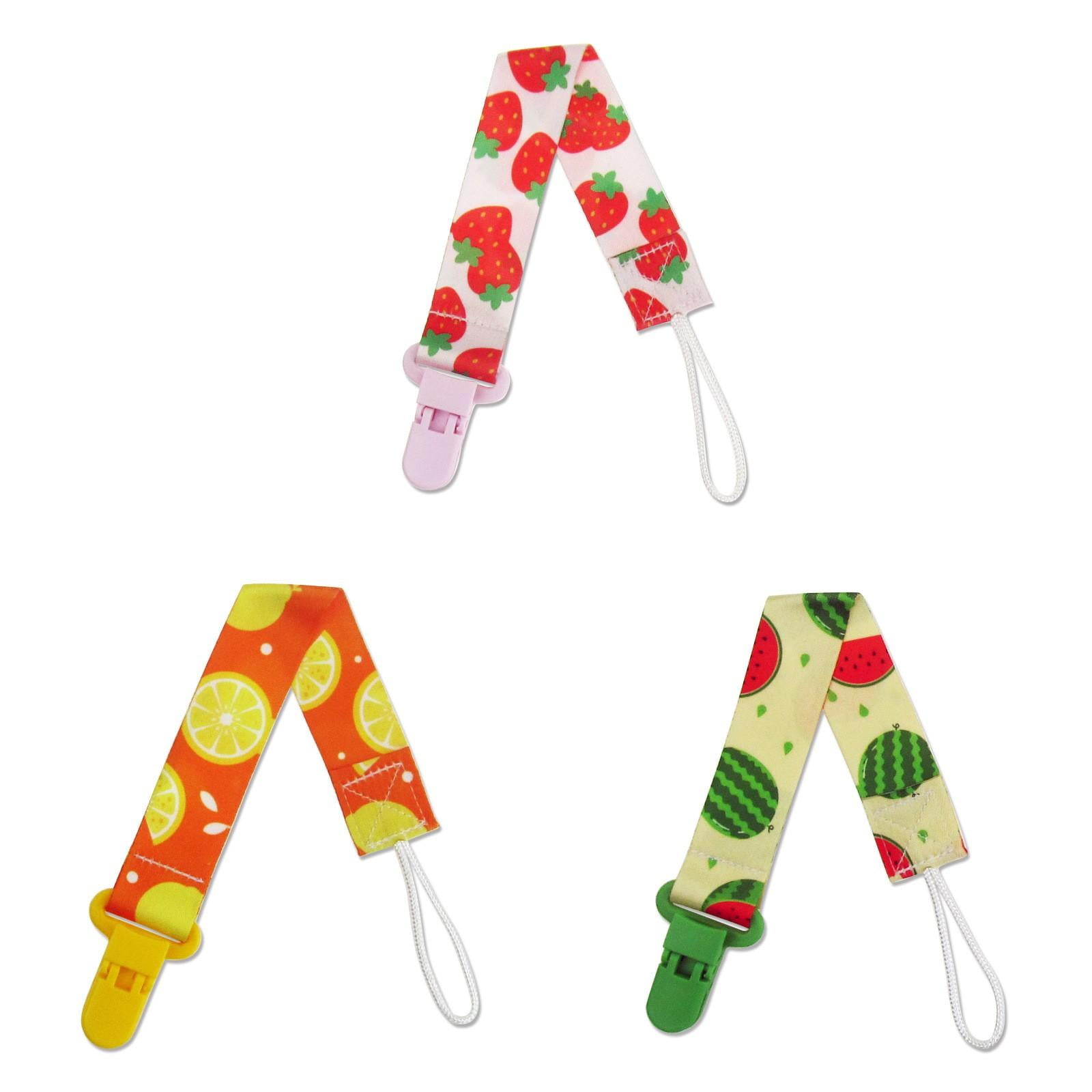 JWDX Food Clips Clearance, 3Pcs Baby Anti Lost Dummy Pacifier Clips Holder for Boys and Girls Toys Easily Attach to Clothing or Baby and Stay in Place with Adjustable Buckle. As shown - Image 1