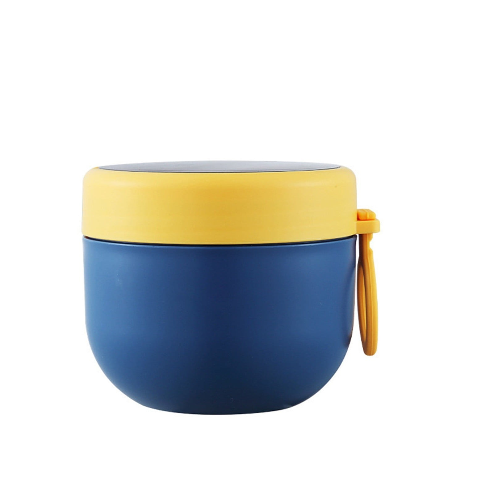 JWDX Storage Containers Clearance, Vacuum Insulated Food Jar with Spoon Plastic Insulated Food Container Insulated Food Soup Cup Leakproof School Picnic Outdoor Hot and Cold Food (600Ml) BUA - Image 1
