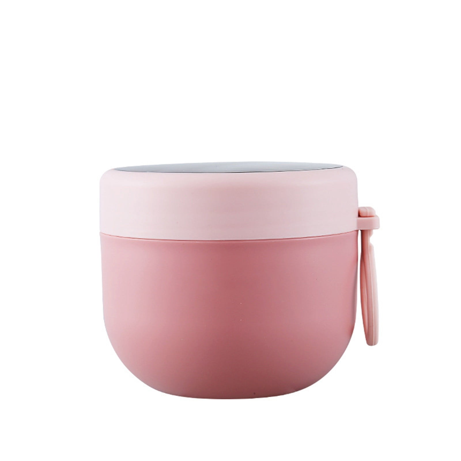 JWDX Storage Containers Clearance, Vacuum Insulated Food Jar with Spoon Plastic Insulated Food Container Insulated Food Soup Cup Leakproof School Picnic Outdoor Hot and Cold Food (600Ml) PKA - Image 1