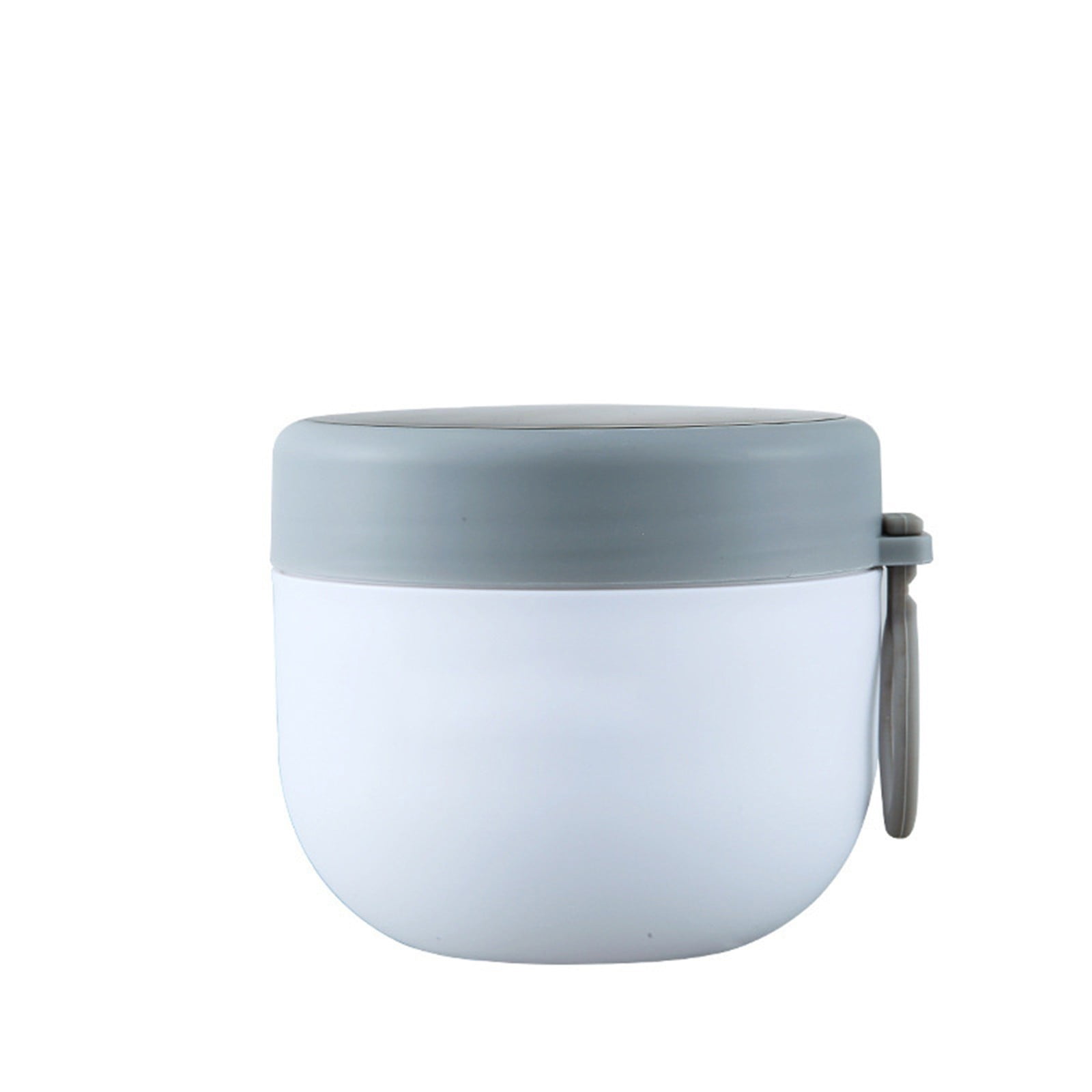 JWDX Storage Containers Clearance, Vacuum Insulated Food Jar with Spoon Plastic Insulated Food Container Insulated Food Soup Cup Leakproof School Picnic Outdoor Hot and Cold Food (600Ml) WHA - Image 1