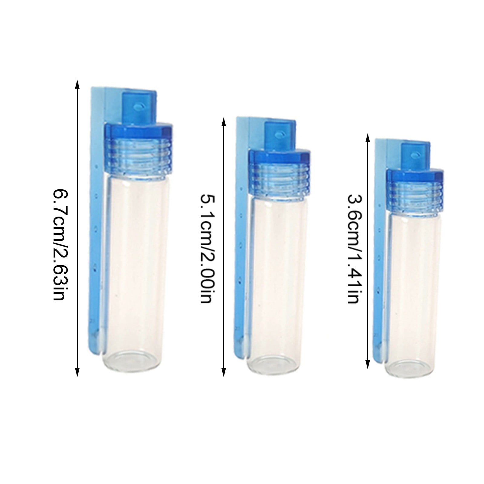 JWDX Food Storage Clearance, Glass Jar Glass Container Glass Bottle Set 10Pcs Portable Condiment Bottles with Spoon for Travel Camping A - Image 3