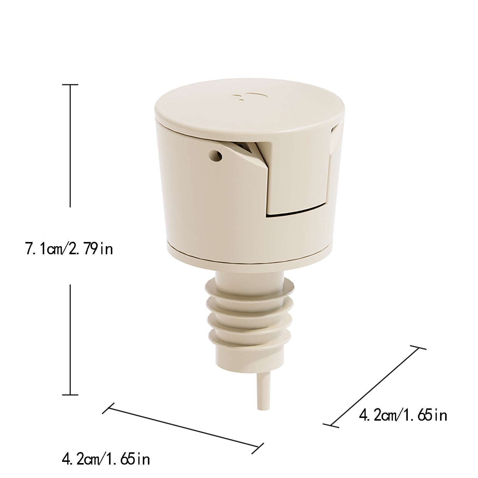 JWDX Glass and Bottle Clearance, Pour Oil Nozzle Oil Bottle Nozzle Non Dripping Diversion Bottle Silicone Plug Olive Oil Bottle Stopper Cap Wine Bottle Stopper Cap A - Image 3