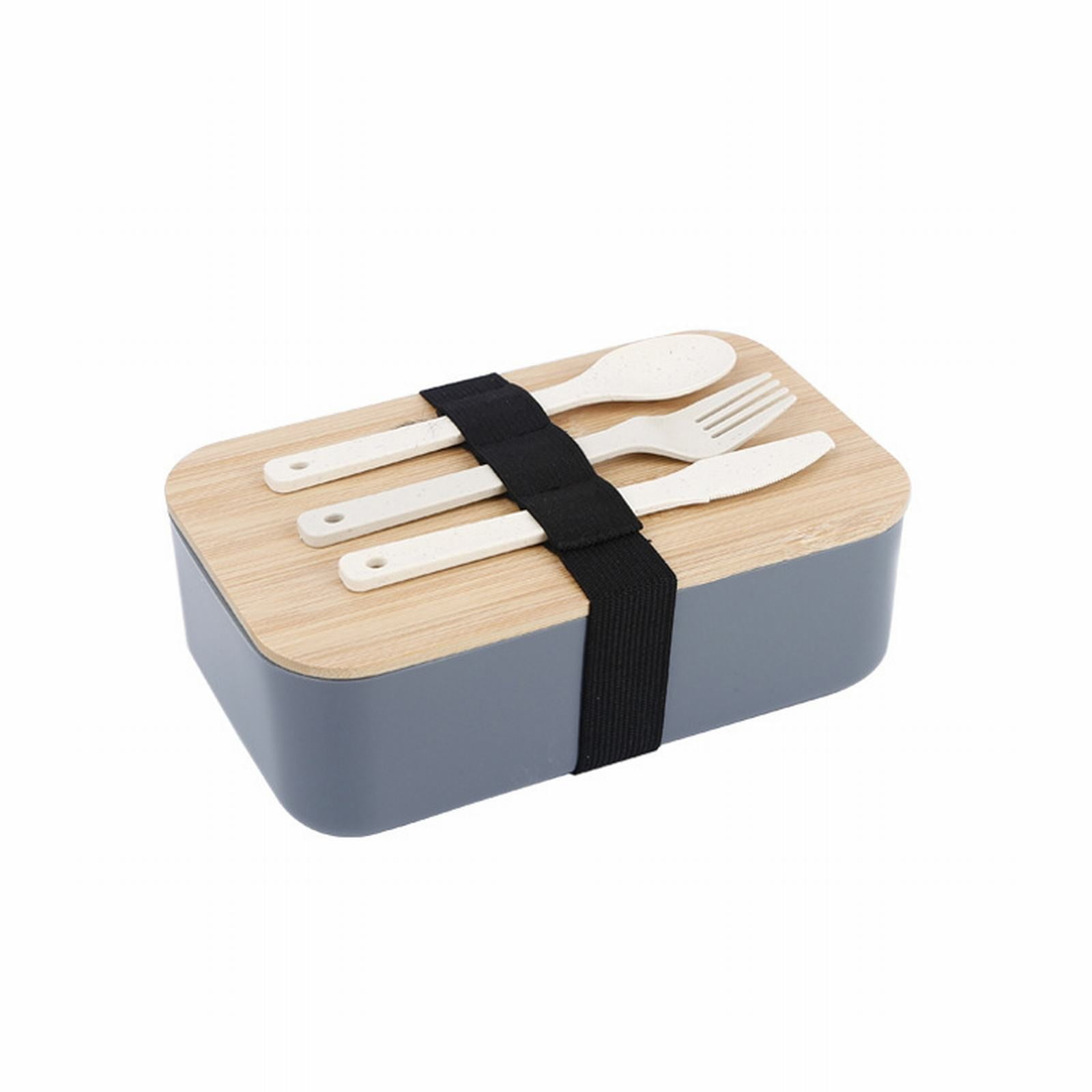 JWDX Tableware Clearance, Box Lunch Box Japanese 2 Layer Food Container with Cutlery Spoon and Fork Divided Salad Box for Men and Women GY2 - Image 1