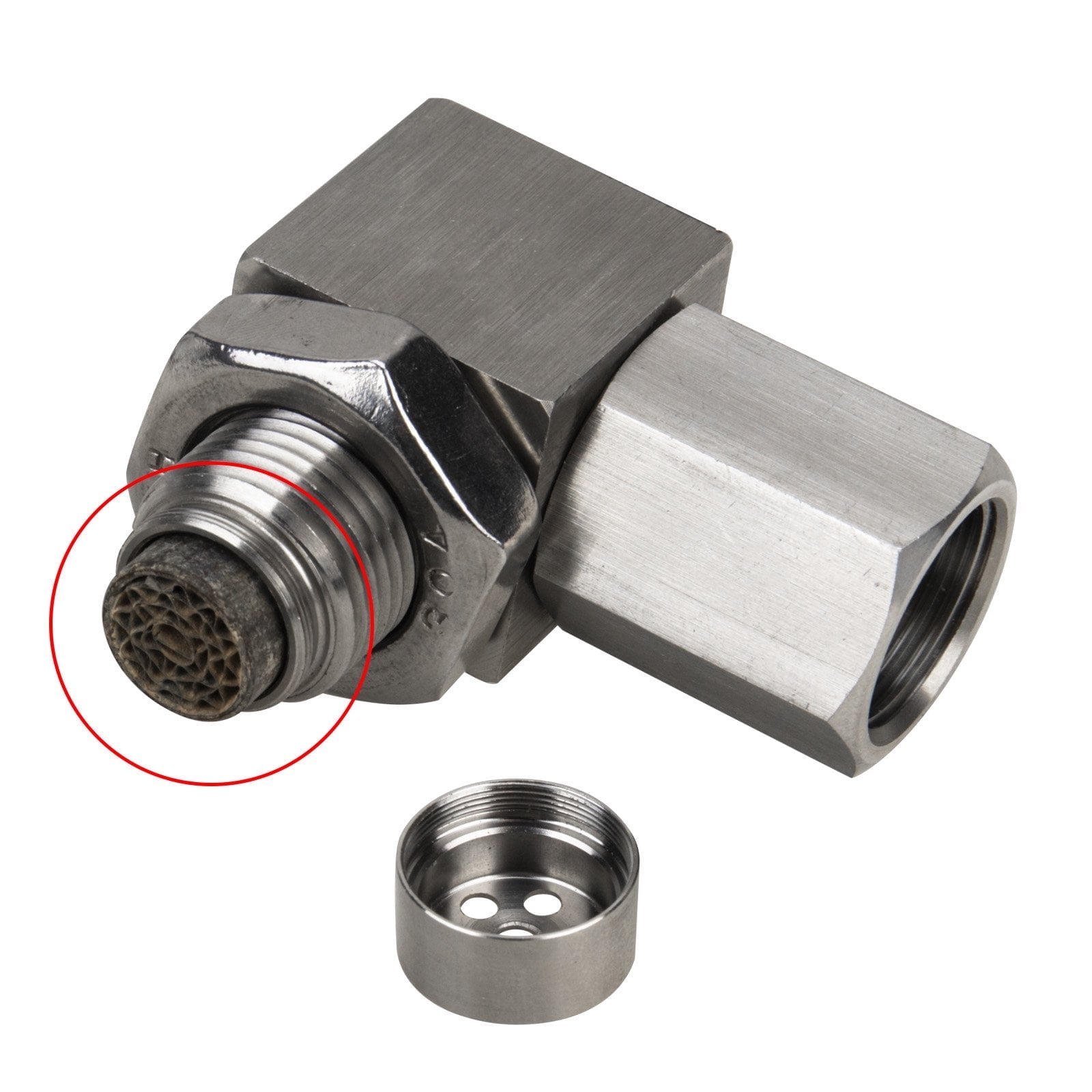 90 Degree Detachable Mini-catalytic Converter Sensor Automotive Accessories Mini-catalytic Converter M18X1.5 Oxygen Sensor Car O2 Sensor 1Pcs - Image 1