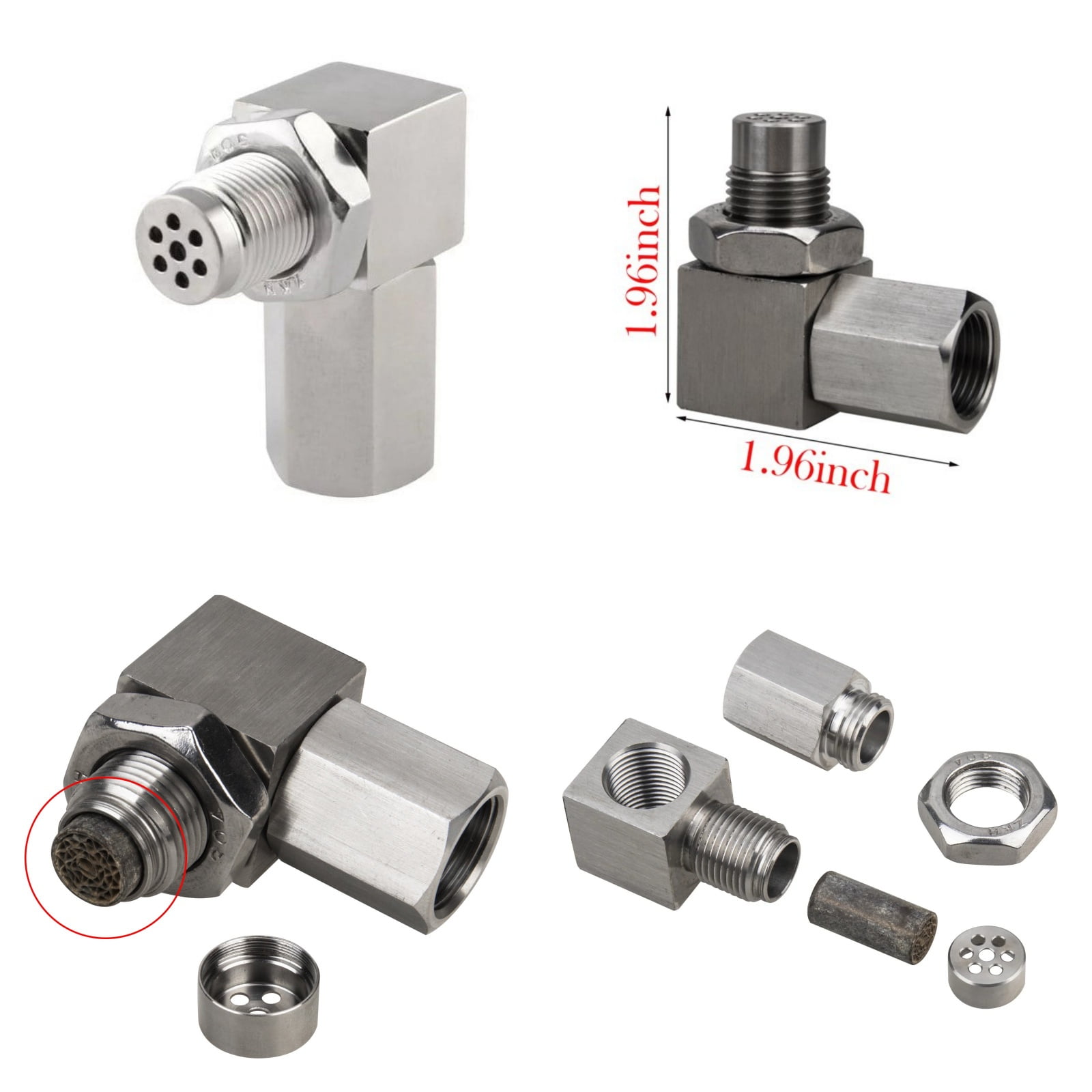 90 Degree Detachable Mini-catalytic Converter Sensor Automotive Accessories Mini-catalytic Converter M18X1.5 Oxygen Sensor Car O2 Sensor 1Pcs - Image 8