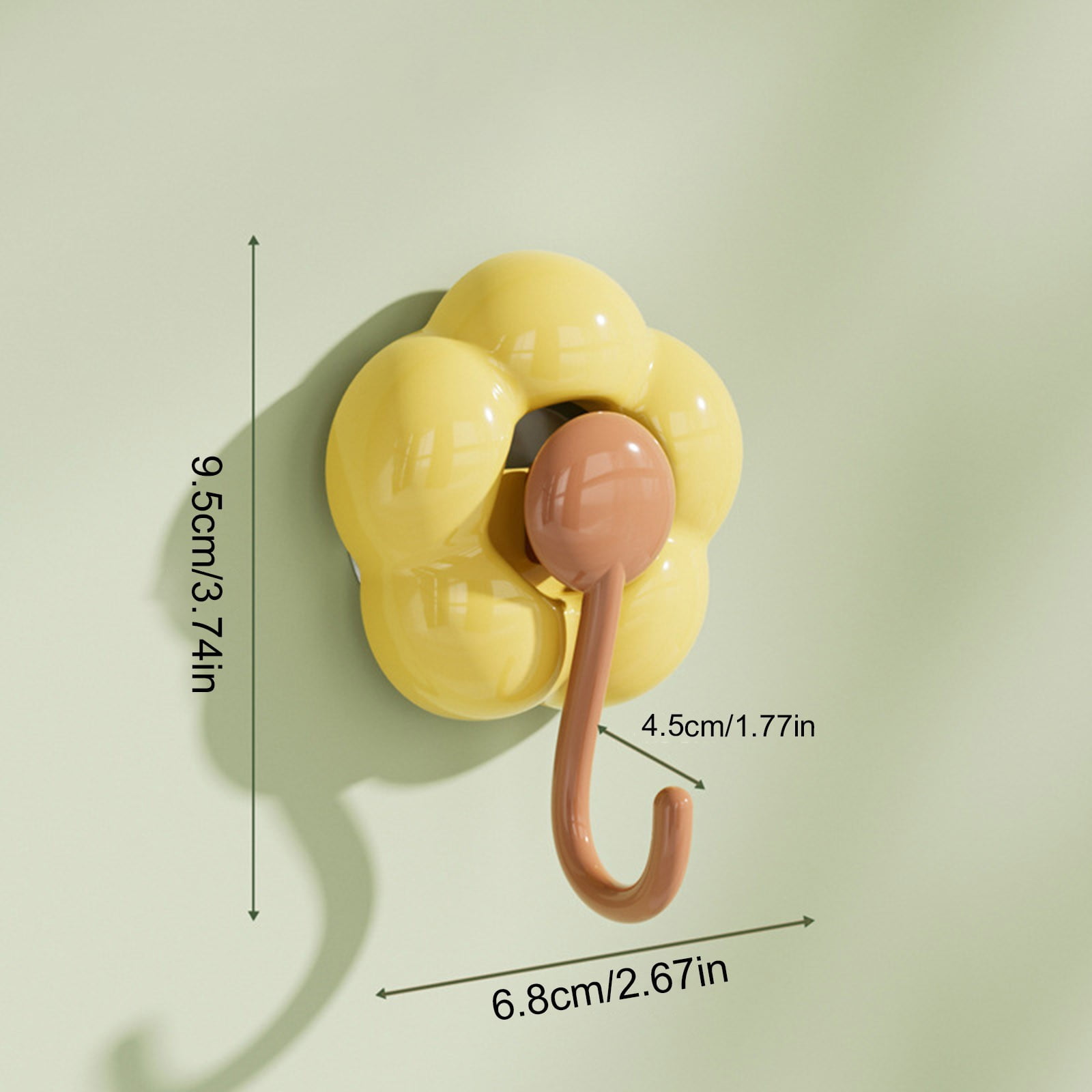Clearance! JWDX Hooks, Traceless Hook, Sunflower Shaped Suction Cup Hooks for Hanging Without Drilling Leaving No Marks. Strong Vacuum Suction Hooks for Kitchen Living Room and Bathroom. Z4-A - Image 2