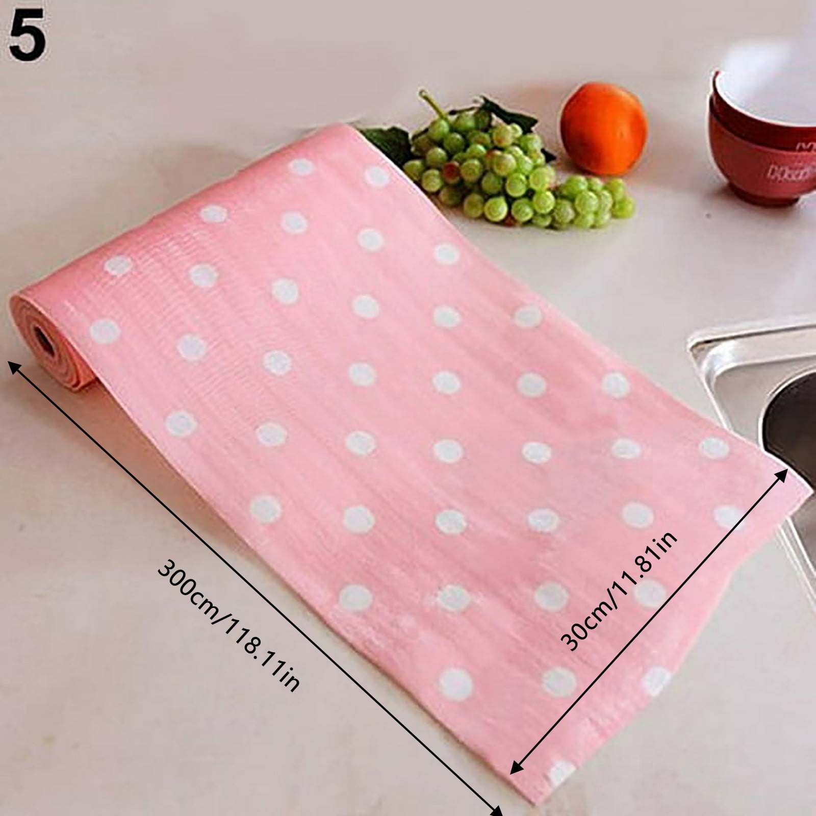 Eguiwyn Anti-Slip Countertop Mat Paper (White), 30*300cm Furniture Paper Removable Shelf Liner for Kitchen Cabinet Dresser Drawer Covering 11.81 × 118.11 inch/30cm×3m Blue - Image 3