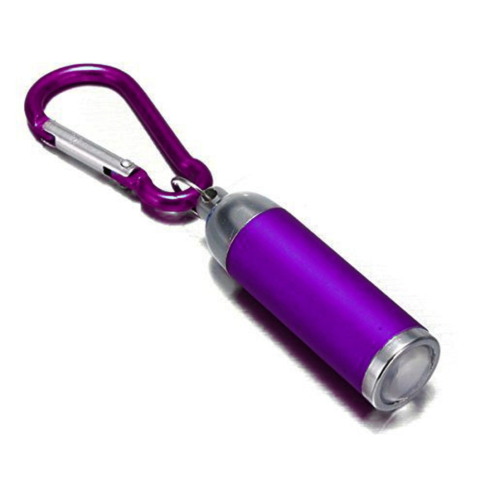WQQZJJ Outdoor Fun Gifts Ultra Bright Mini LED Camping Flashlight Torch Keyring Portable KeyChain on Clearance Purple - Image 3