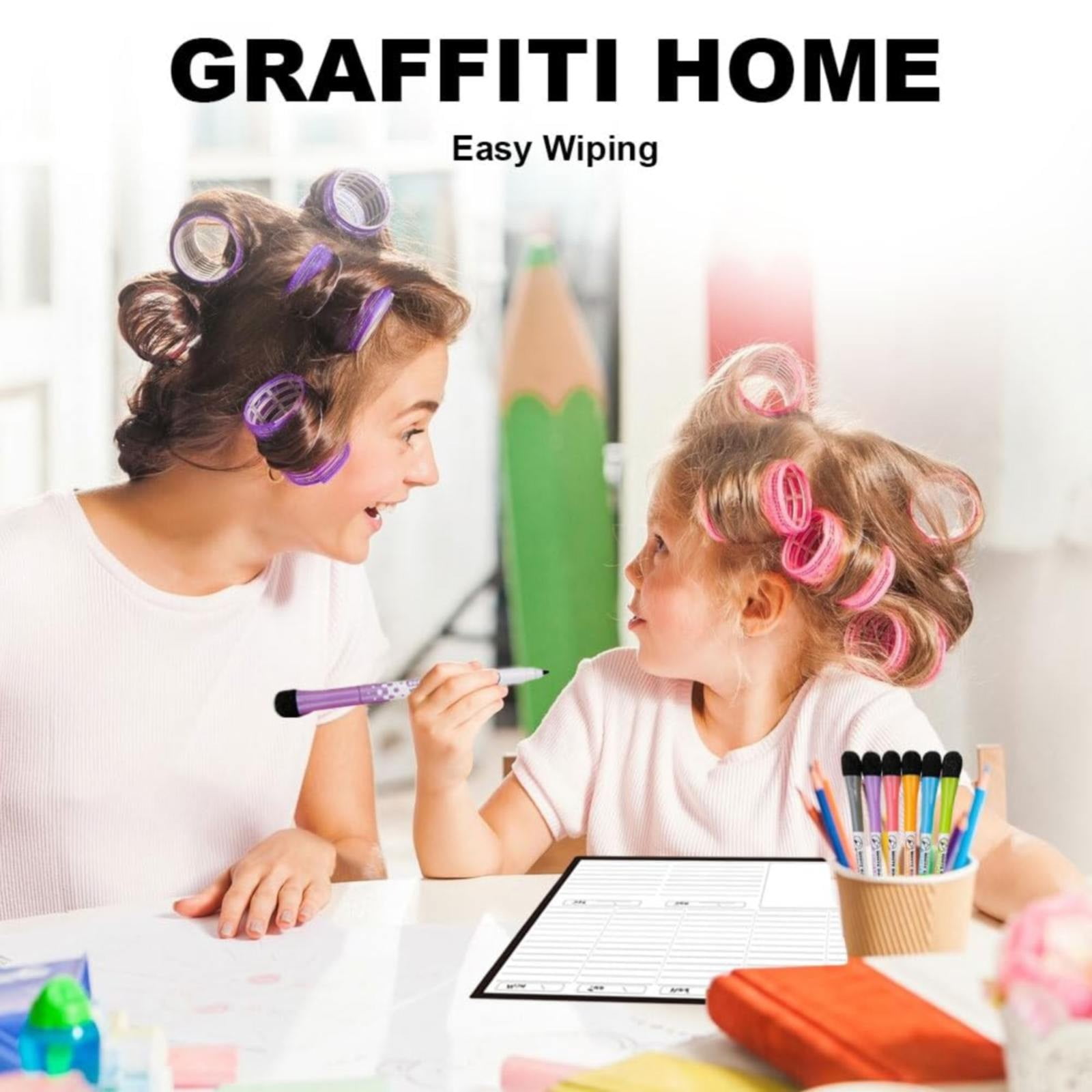 Back to College Yxwen Refrigerator Daily Calendar Whiteboard for Fridge Meal Planner Board White Board for School Home 6ml Pink One Size D - Image 6
