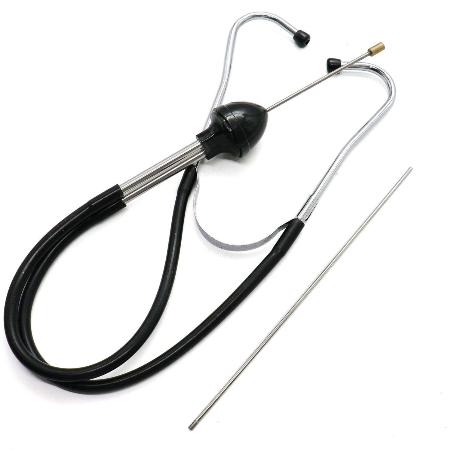 Garnish Gripper Mechanic's Stethoscope Automotive Engine Diagnostic Sensitive Hearing Tool for Cars, Trucks and Motorcycles,Black A418 - Image 1