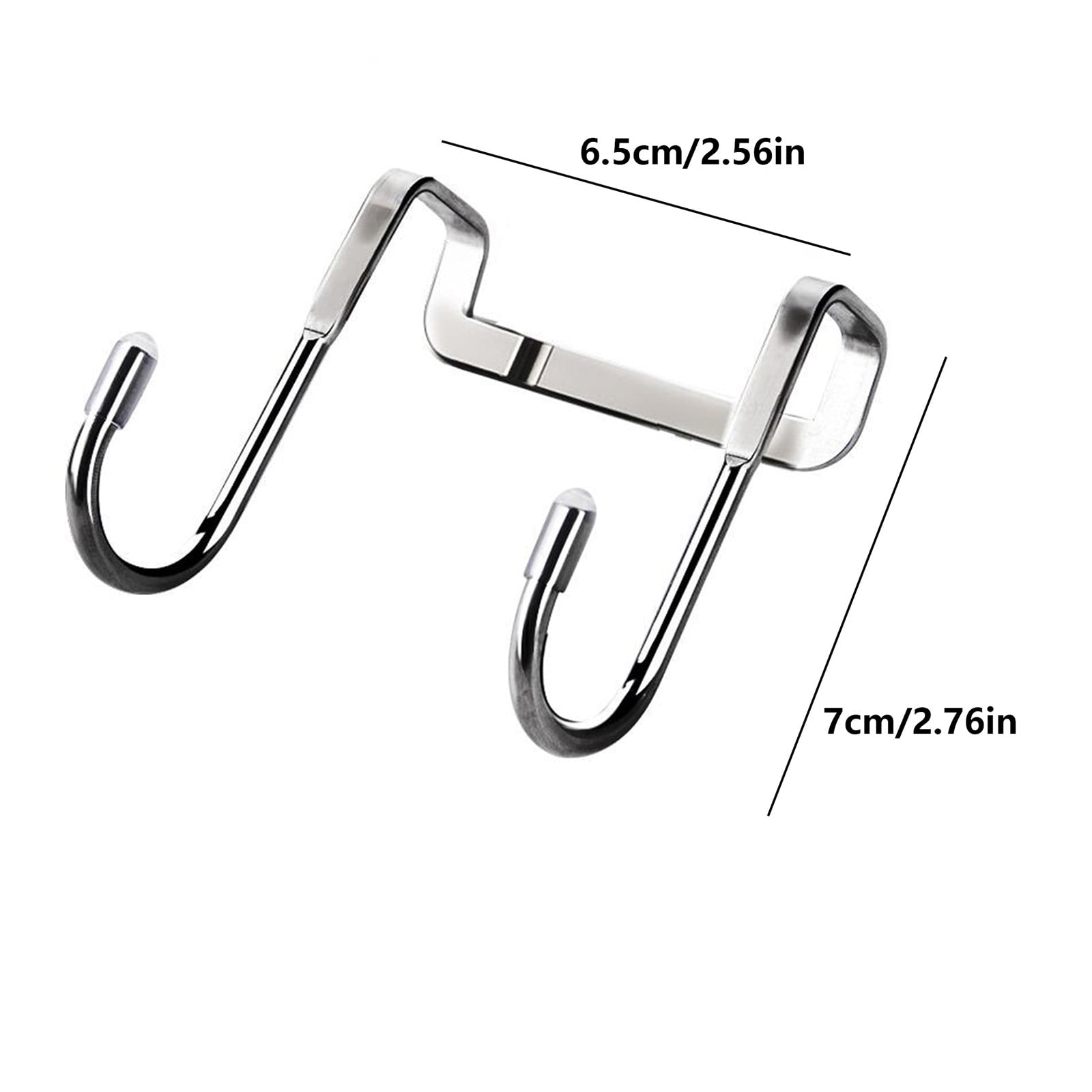 Jwdx 1 Hook Punch Over The Door Door Hanger Punching No Stainless Clothes Rack For Home One Size Silver - Image 3