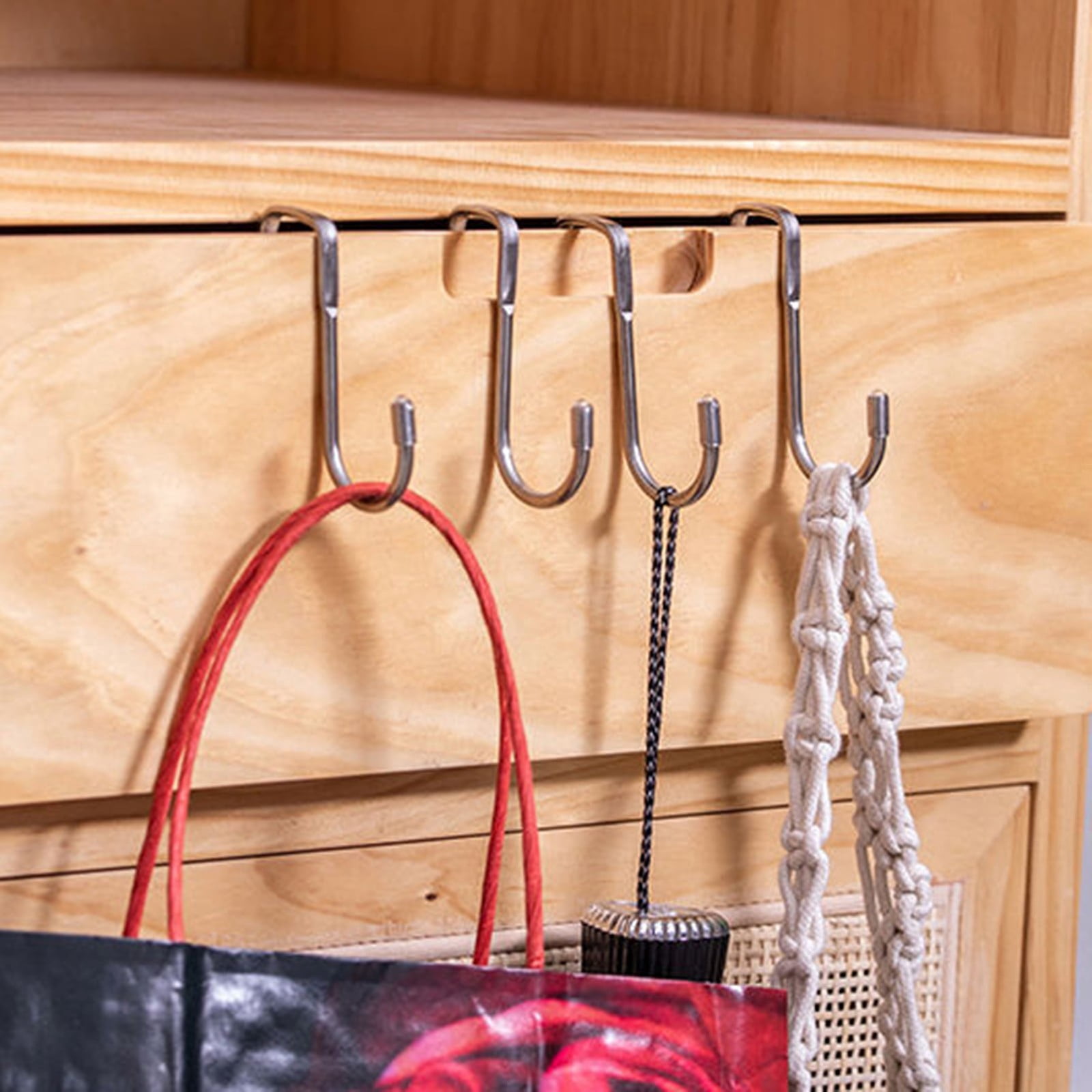 Jwdx 1 Hook Punch Over The Door Door Hanger Punching No Stainless Clothes Rack For Home One Size Silver - Image 6