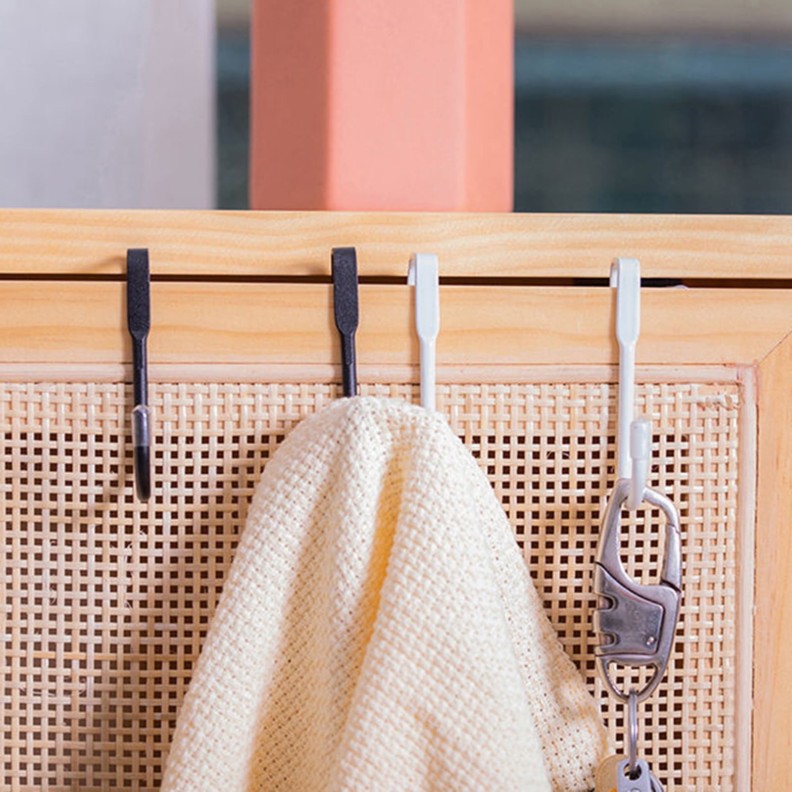 Jwdx 1 Hook Punch Over The Door Door Hanger Punching No Stainless Clothes Rack For Home One Size Silver - Image 7
