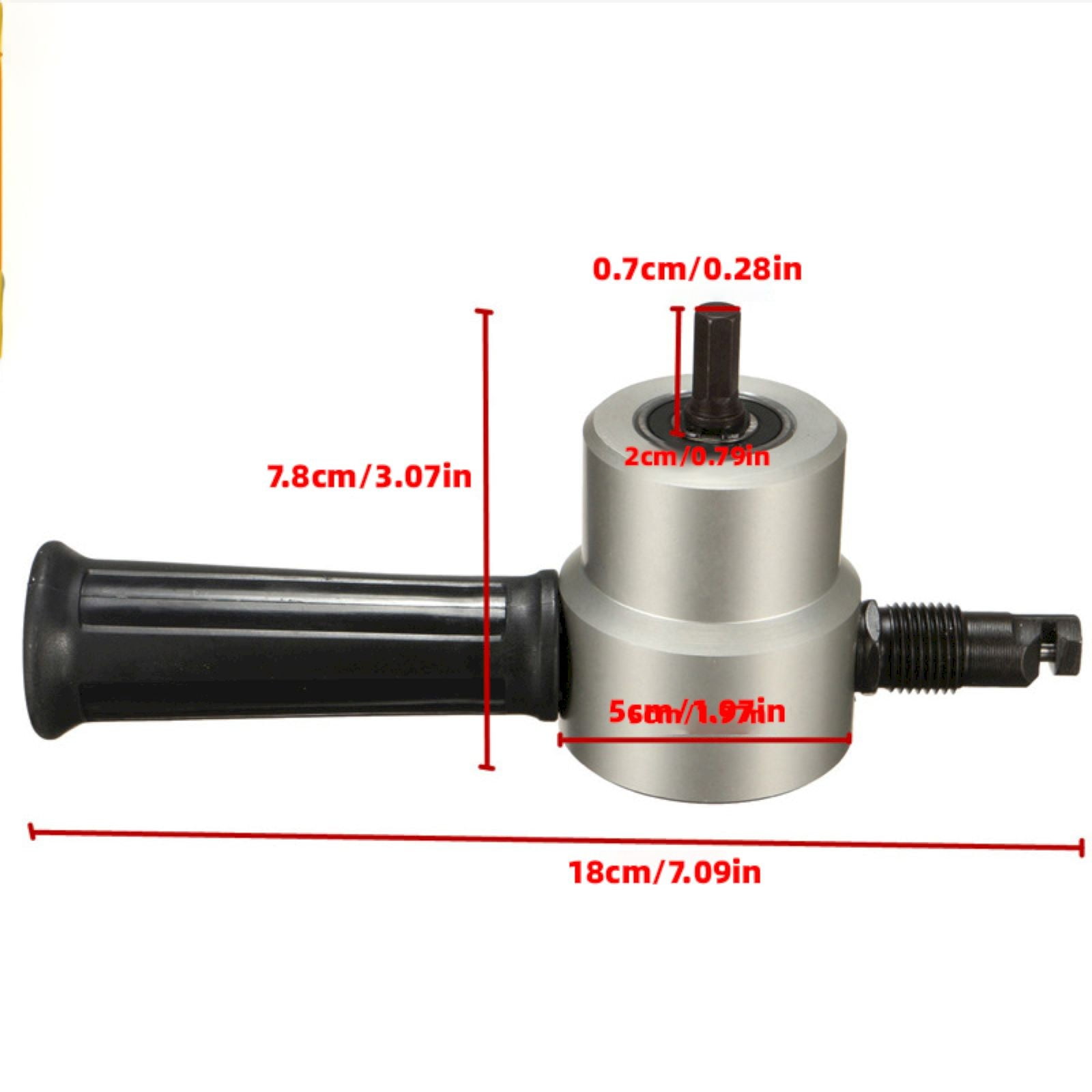 Metal Sheet Biting Machine 160A-Red Card-Mounted Nylon Model JWDX, 1 Sheet Metal Biting Machine Set Metal Sheet Nibbler Cutter Double Head Metal Sheet Cutter Hole Drill Attachment Paperboard Package One Size RD2 - Image 3