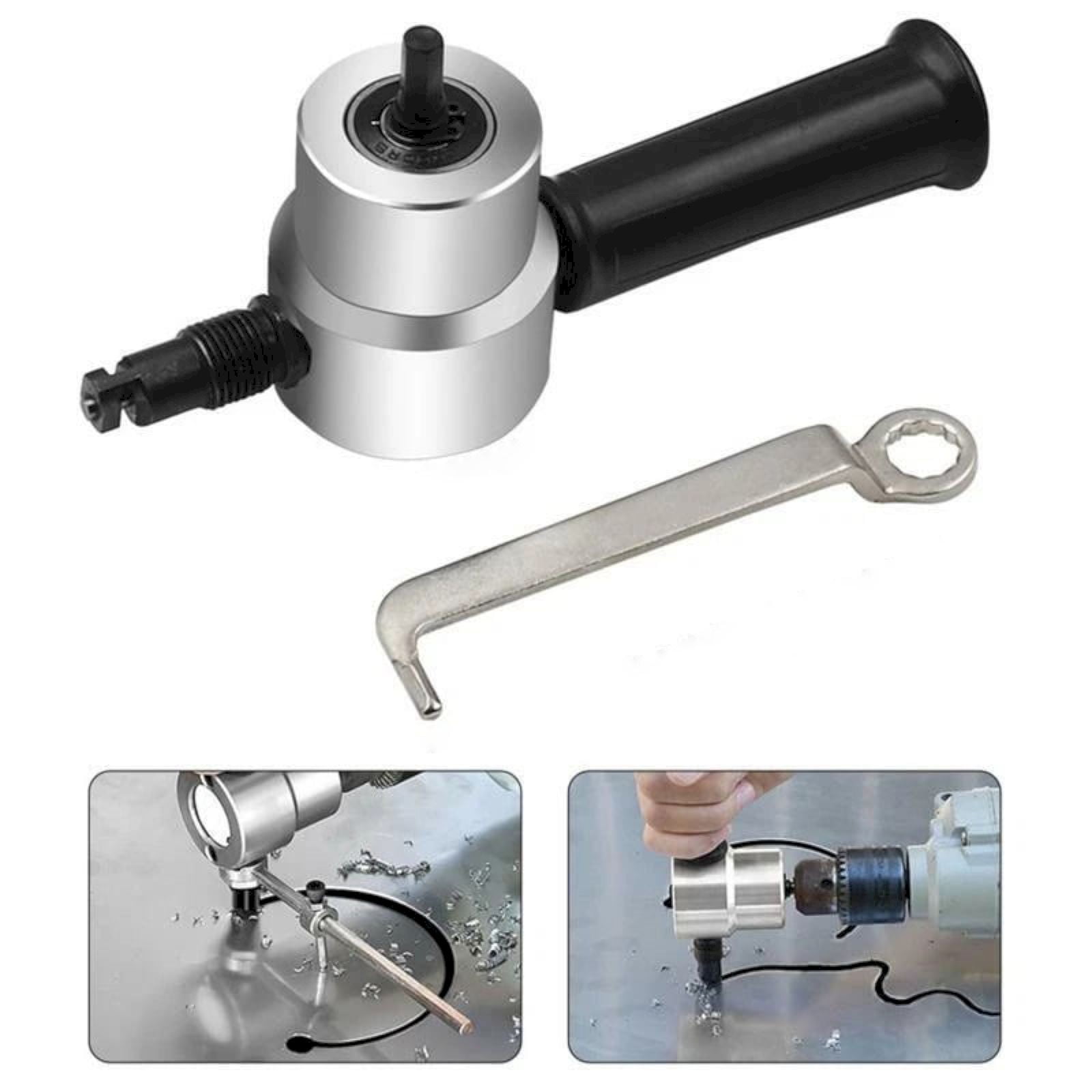 Metal Sheet Biting Machine 160A-Red Card-Mounted Nylon Model JWDX, 1 Sheet Metal Biting Machine Set Metal Sheet Nibbler Cutter Double Head Metal Sheet Cutter Hole Drill Attachment Paperboard Package One Size RD2 - Image 7