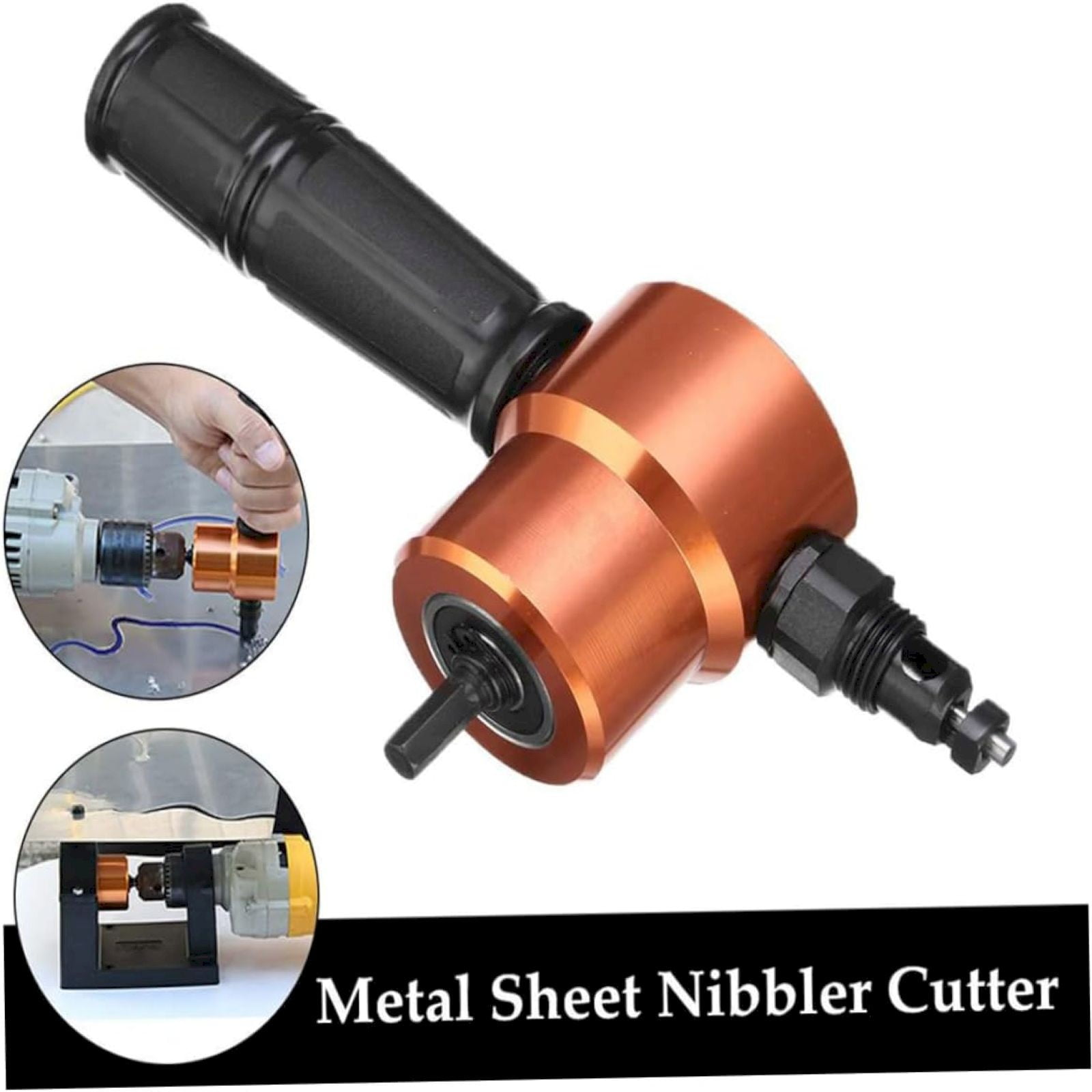 Metal Sheet Biting Machine 160A-Red Card-Mounted Nylon Model JWDX, 1 Sheet Metal Biting Machine Set Metal Sheet Nibbler Cutter Double Head Metal Sheet Cutter Hole Drill Attachment Paperboard Package One Size Silver - Image 6