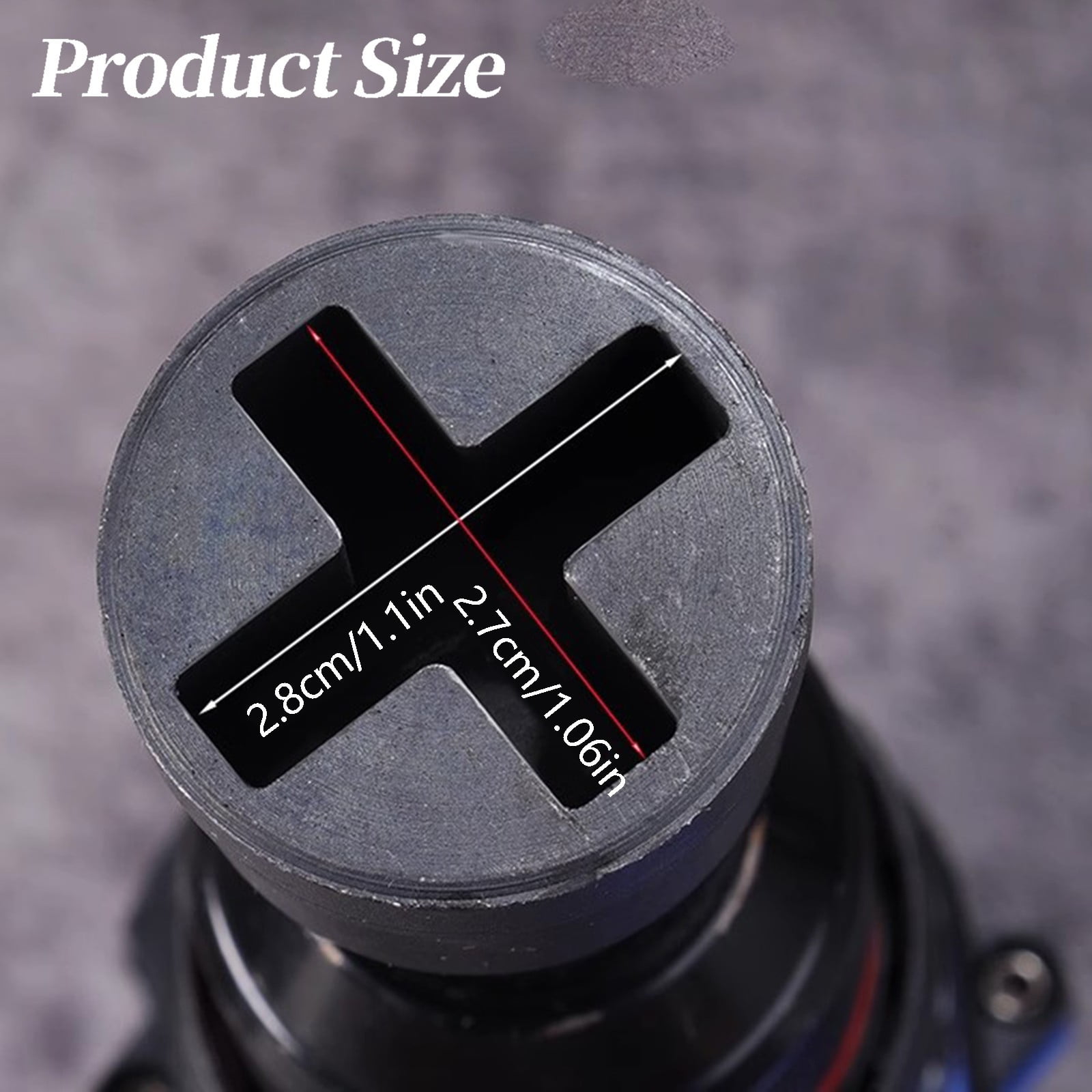 Special Socket Wrench for Jack JWDX, 1 Set of Jack Sockets Jack Socket Sleeve Adapter – Heavy Duty Stabilizer Jack Drill Adapter for Rv Trailer Vehicle – 1/2” Hex to 3/4” Square Drive Fit One Size Black - Image 3