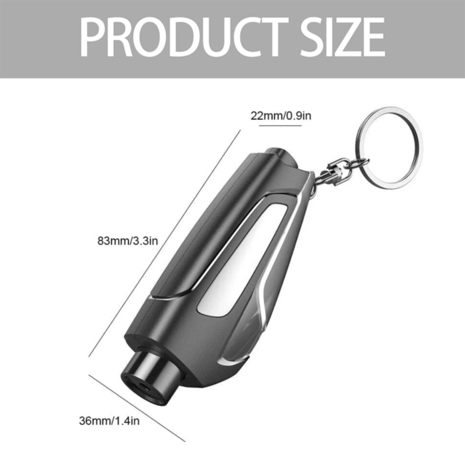 In 1 Car Window Glass Breaker Blue a JWDX, 1x Car Window Breaker Car Hammer Mini Window Belt Cutting Multi Functional Escape Hammer God Device Car Emergency Kit 3.9
