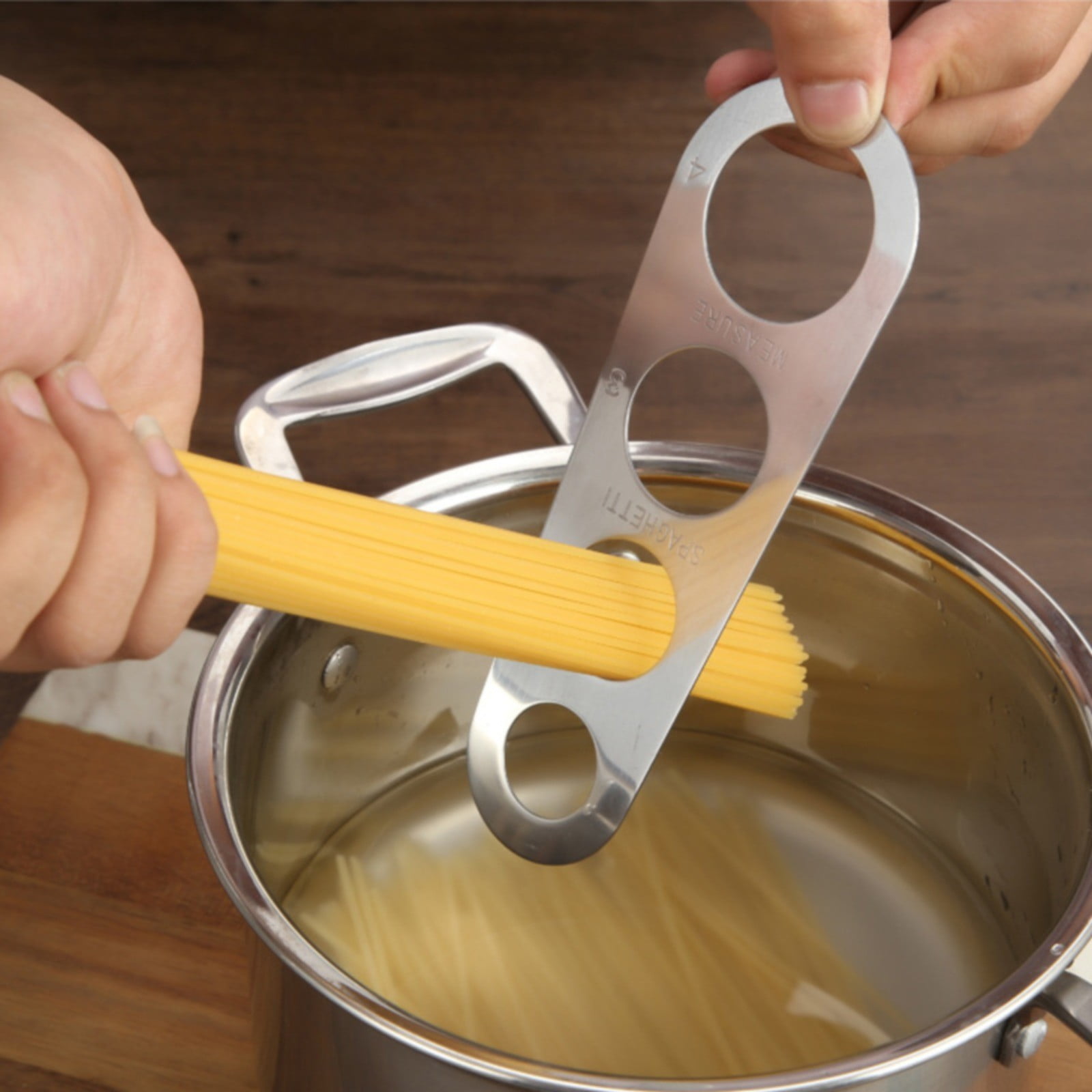 Spaghetti Measuring Ruler Rose Gold JWDX, 1*Spaghetti Measuring Ruler Stainless Spaghetti Measurer Tool Quick Pasta Measuring Tool for Kitchen Cooking Tool Get the Perfect Portion One Size GD2 - Image 4