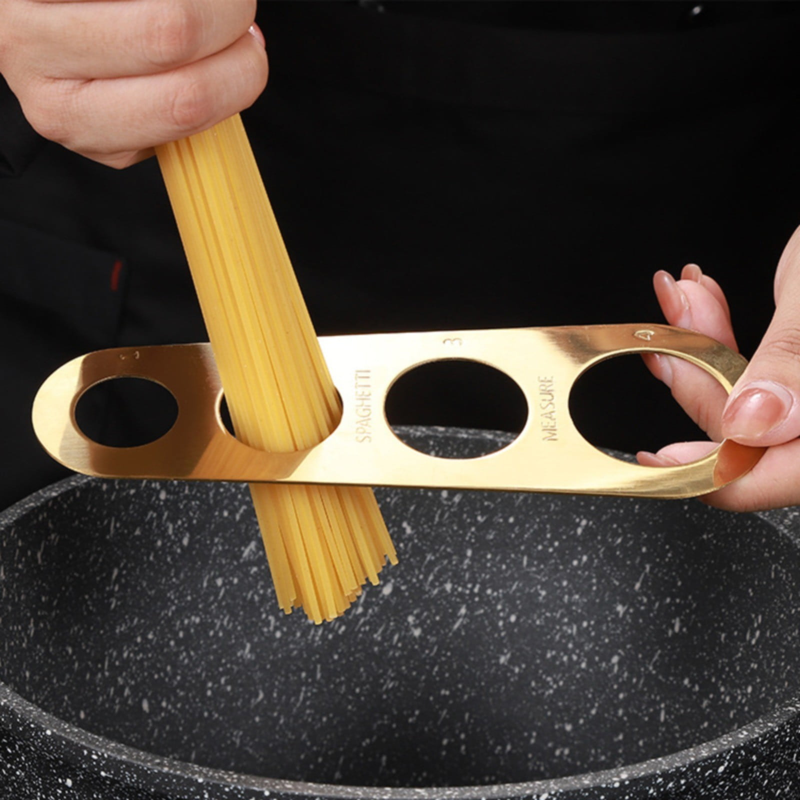 Spaghetti Measuring Ruler Rose Gold JWDX, 1*Spaghetti Measuring Ruler Stainless Spaghetti Measurer Tool Quick Pasta Measuring Tool for Kitchen Cooking Tool Get the Perfect Portion One Size GD2 - Image 7