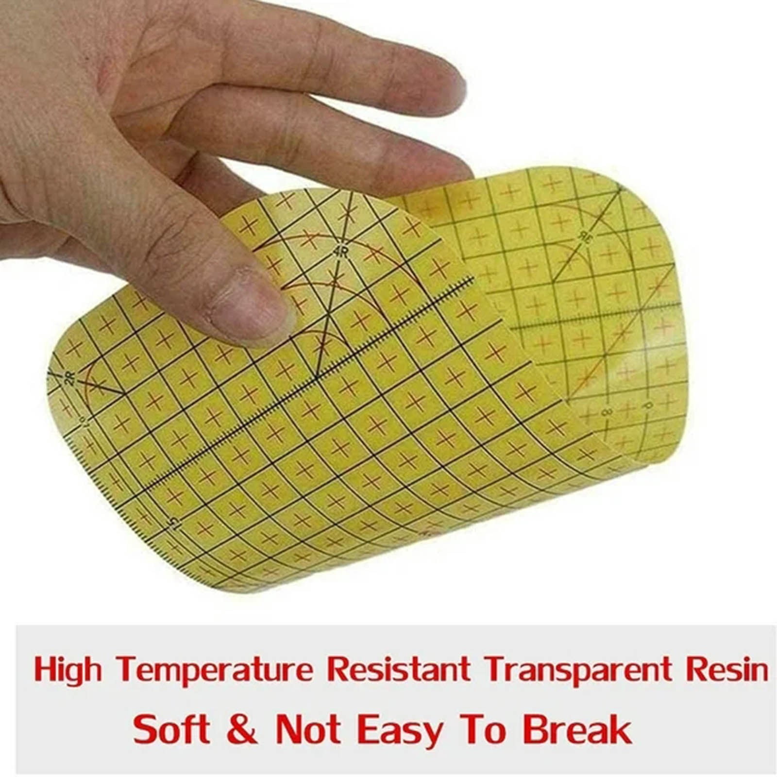 Ironing Ruler JWDX, 1*Ironing Ruler Hot Ironing Ruler Hot Ironing Measuring Ruler Patchwork Tools for Clothing Makin One Size Yellow - Image 6