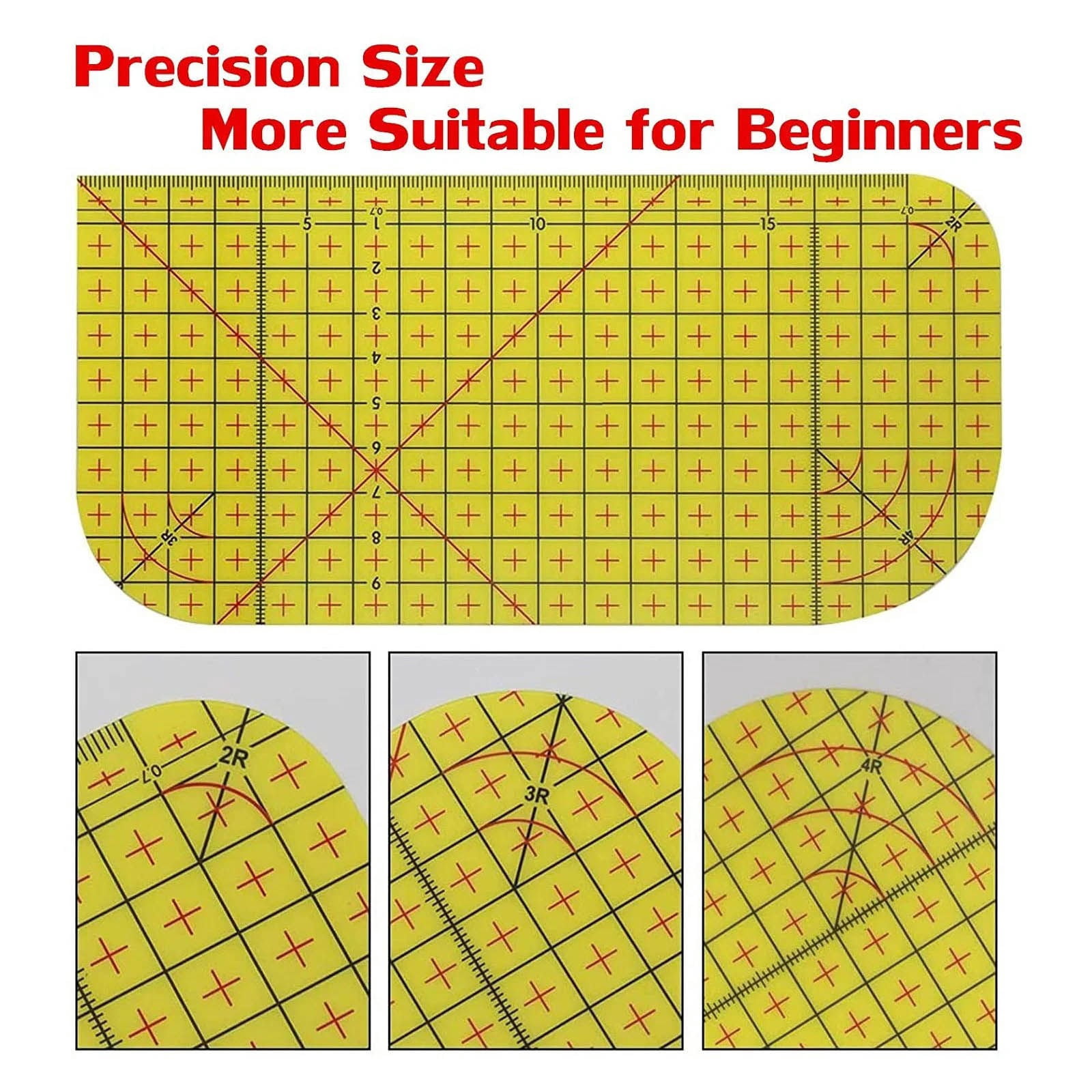 Ironing Ruler JWDX, 1*Ironing Ruler Hot Ironing Ruler Hot Ironing Measuring Ruler Patchwork Tools for Clothing Makin One Size Yellow - Image 8