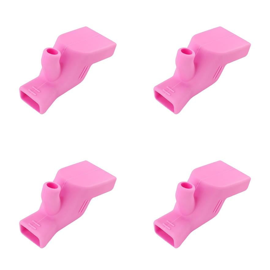 Silicone Faucet Extender 4Pcs Pink JWDX, 4*Extender Silicone Faucet Extender Brushing Teeth, Mouthwash and Hand Washing Extender One Size Pink - Image 2