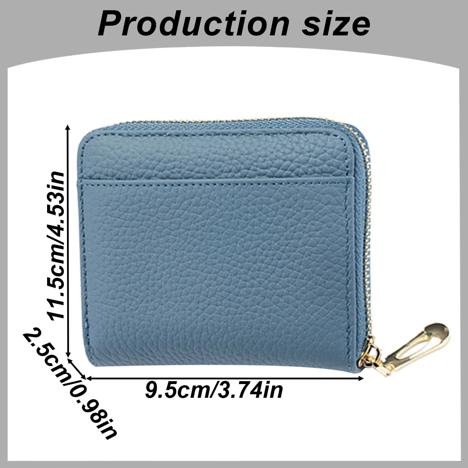Multifunctional Wallet B JWDX, 1 Wallet Women's Wallet Rfid Blocking Mini Pocket Purse Card Holder Purse with Zipper Pocket Ladies Credit Card Holder One Size B - Image 3