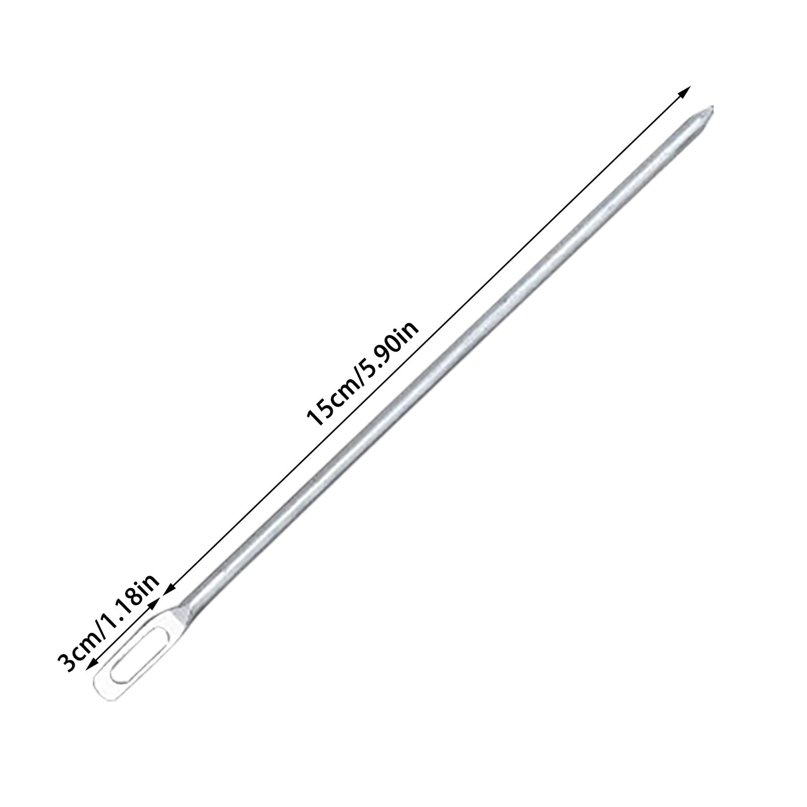 JWDX, Rope Threading Tool*1 Stainless Threader Easy Pull Bodkin Needle Threader Tweezer Metal Bodkin Ribbon Weaving Tool for Elastic Threading Sewing Machine One Size Silver - Image 3