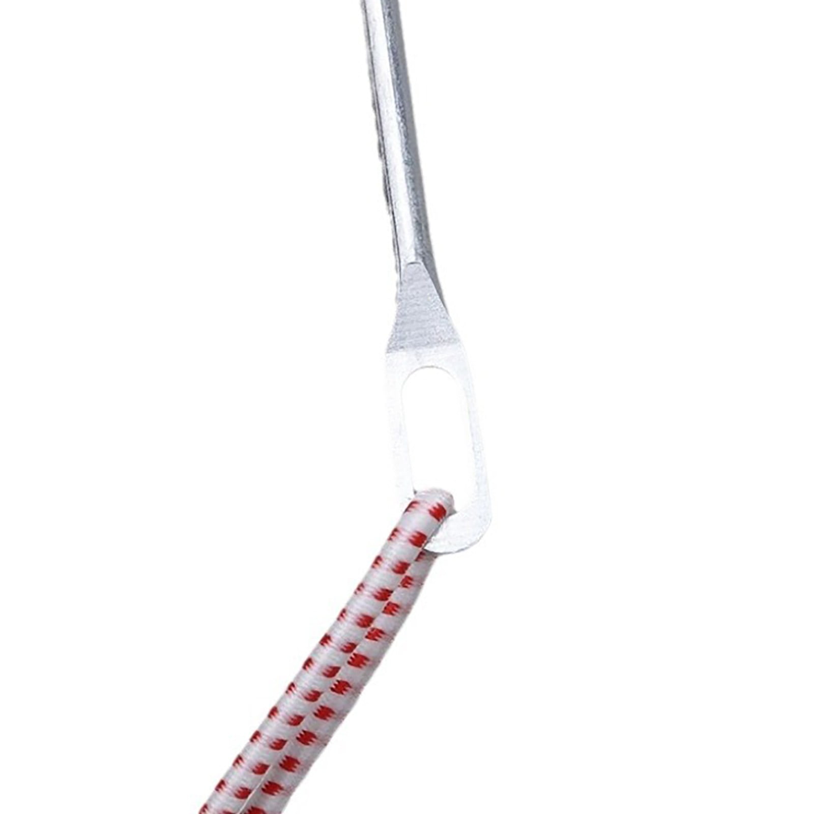 JWDX, Rope Threading Tool*1 Stainless Threader Easy Pull Bodkin Needle Threader Tweezer Metal Bodkin Ribbon Weaving Tool for Elastic Threading Sewing Machine One Size Silver - Image 4