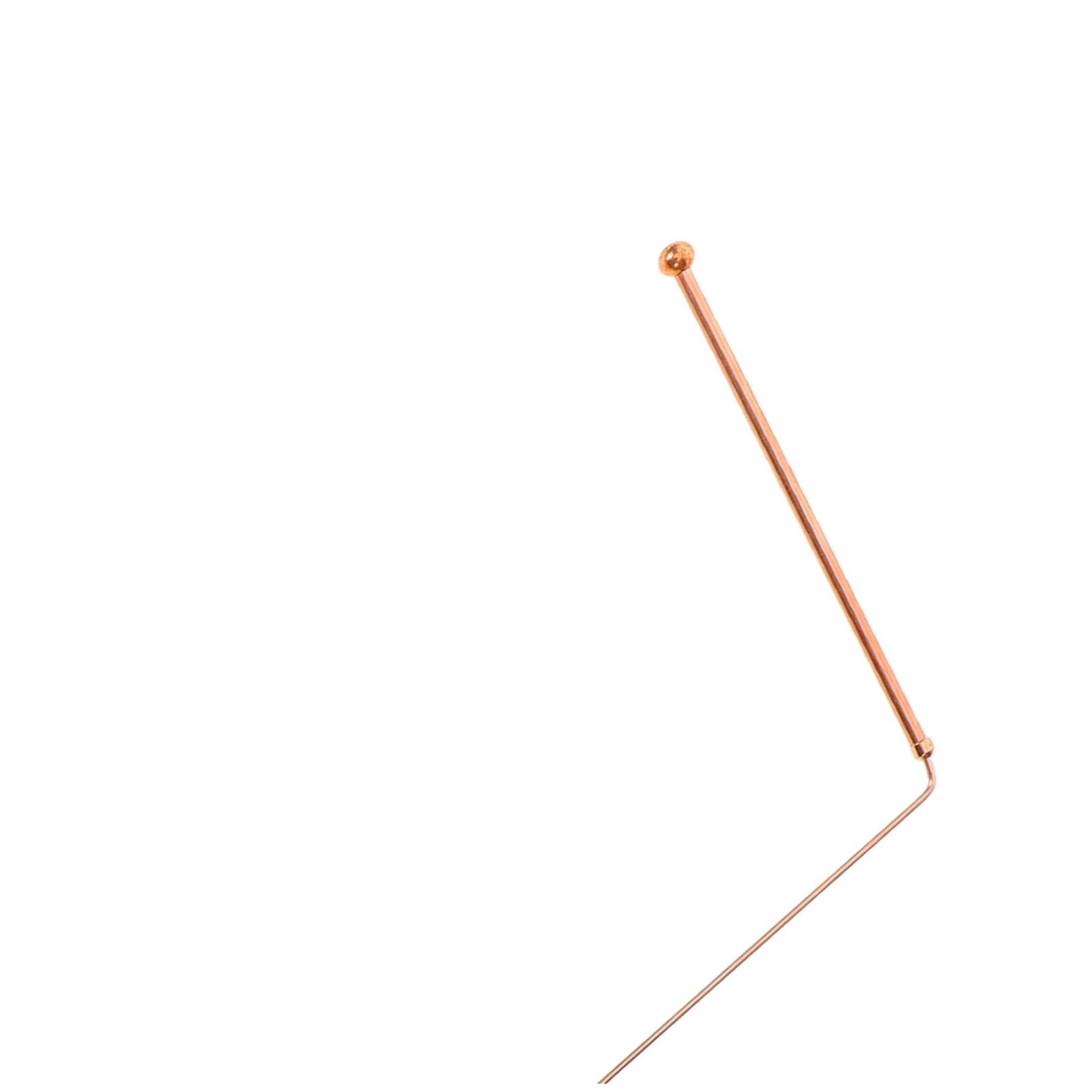 Metal Detector Wand JWDX, 1 Pair of Probe Rods High Precision Pure Copper xunlong Ruler Detection Rod Telescopic Antenna Energy Locator Double Supported Water Detection Artifact One Size Yellow - Image 1
