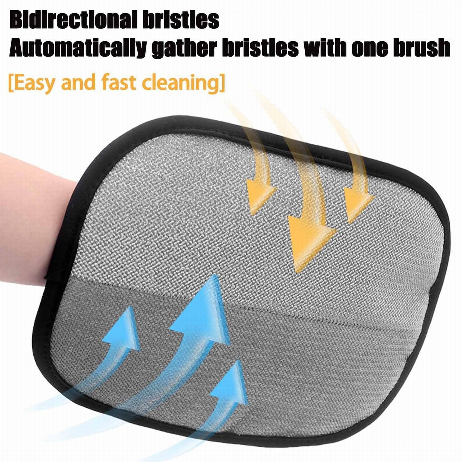 Pet Hair Removal Gloves JWDX, 1 Glove*2 Pet Hair Removal Glove Double Reusable Pet Hair Remover Electrostatic Gloves for Couch Furniture Clothing One Size*2 Black*2 - Image 5