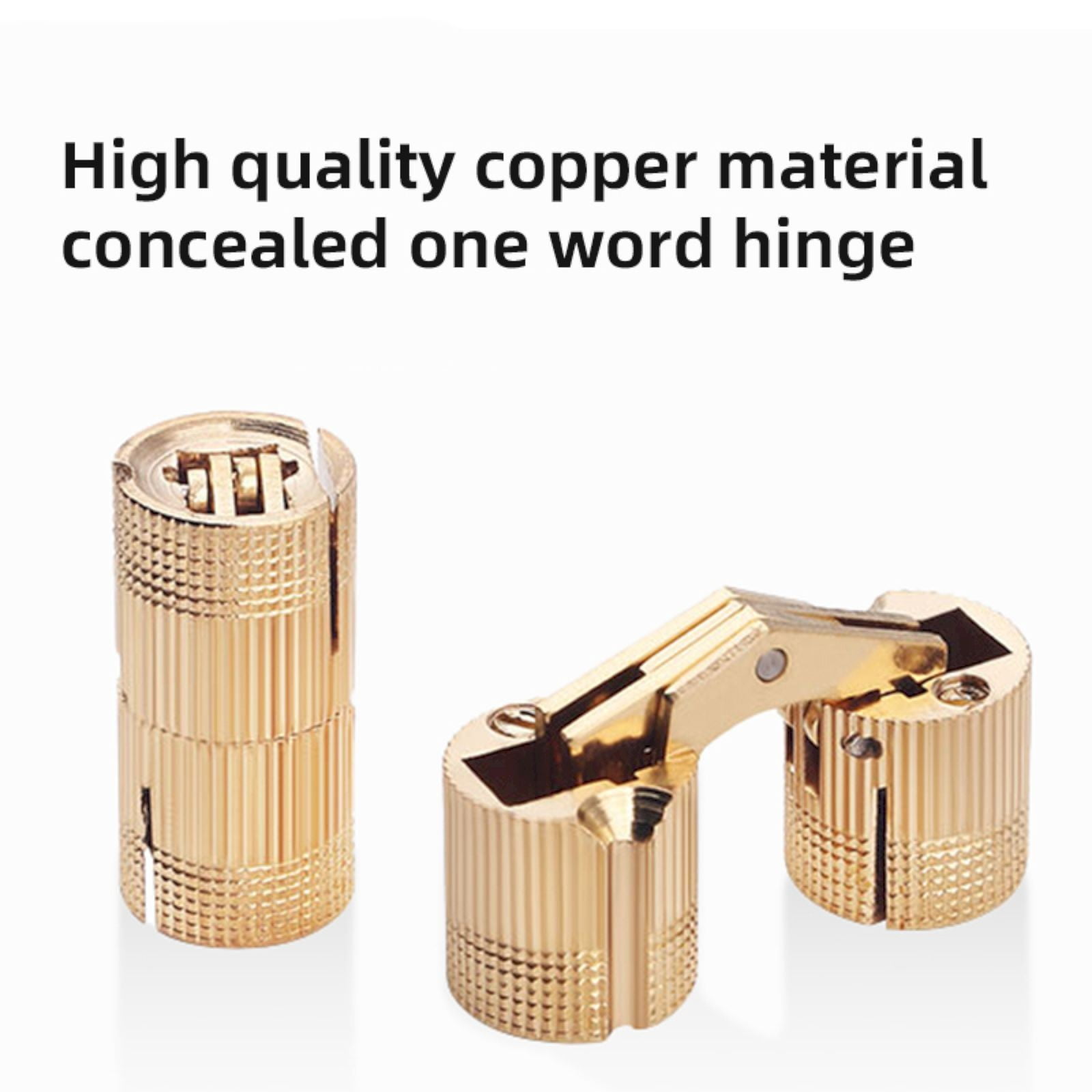 JWDX, One Way Copper Concealed Hinge 8 16Mm Brass Barrel Hinges Cabinet Furniture Hinges Concealed Hidden Barrel Hinge for Diy Wooden Doors Cabinet Doors Jewelry Box One Size SL3 - Image 5
