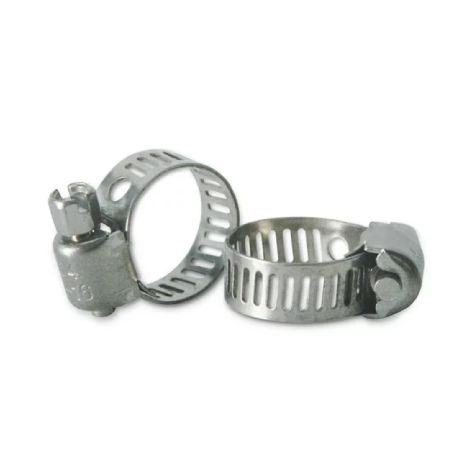 30Pc 304 Stainless Steel Beautiful Throat Clamp (Hand-Made 30Pc 304 10-16Mm Throat Clamp) JWDX, 30 Pack Hose Clamps Stainless Steel Clamps Worm Gear Hose Clamp Miniature Powerseal Kit One Size Silver - Image 6