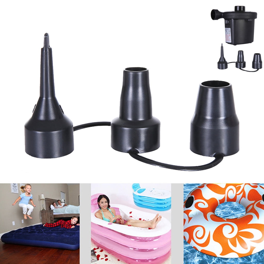 JWDX Sizes Plastic 3 Nozzle Nozzle Adaptor Inflator Air Replacement Head Nozzles Tools & Home Improvement, 1X Air Pump Nozzle(Blackplastic) One Size Black - Image 3