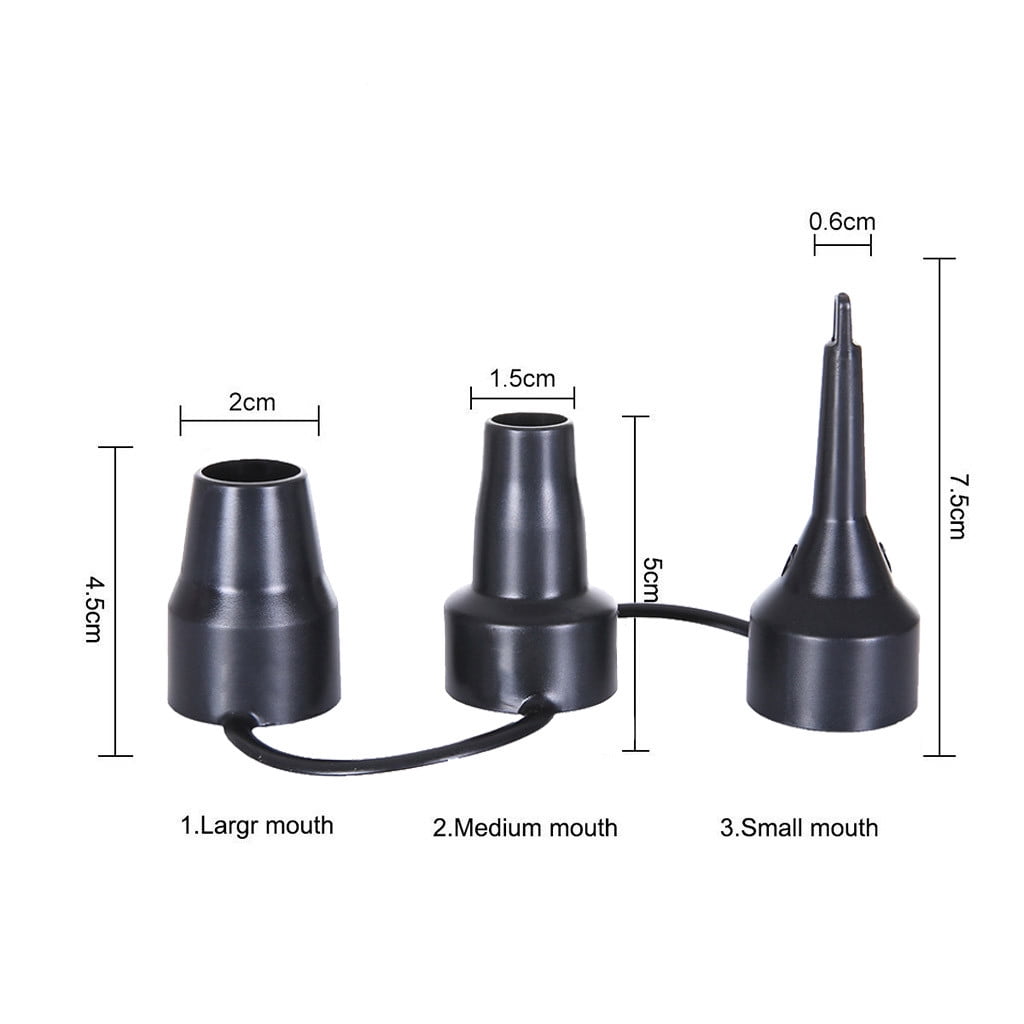 JWDX Sizes Plastic 3 Nozzle Nozzle Adaptor Inflator Air Replacement Head Nozzles Tools & Home Improvement, 1X Air Pump Nozzle(Blackplastic) One Size Black - Image 5