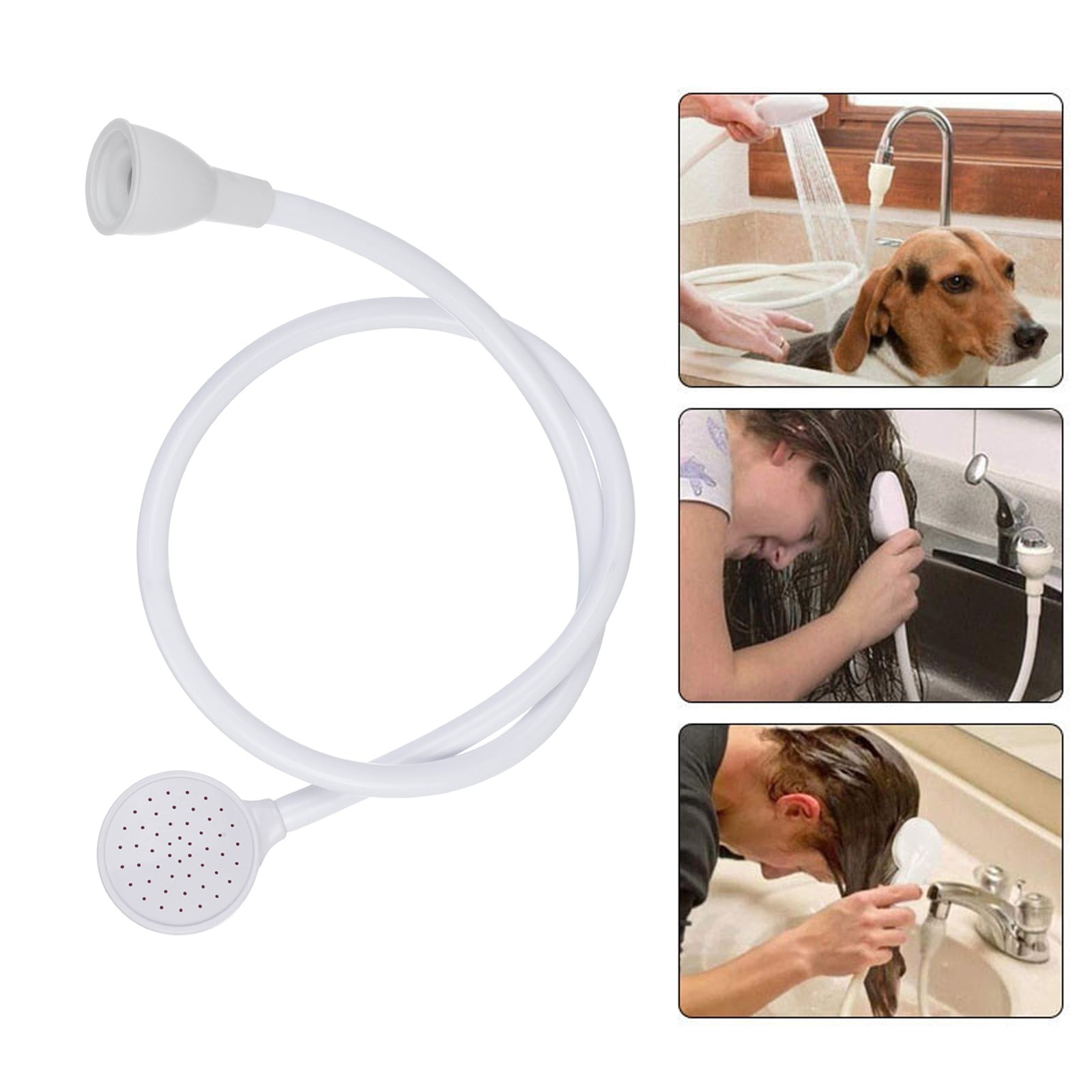 Portable Shampoo Sprayer Cleaning Tool Shower Head 1Pc Shower Spray Hose, Portable, Shower Head, Shampoo, Sprayer, Single Hose, Shower Hose JWDX 9.4