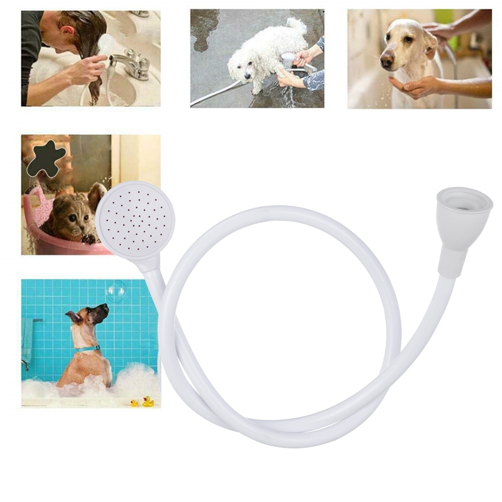 Portable Shampoo Sprayer Cleaning Tool Shower Head 1Pc Shower Spray Hose, Portable, Shower Head, Shampoo, Sprayer, Single Hose, Shower Hose JWDX 9.4