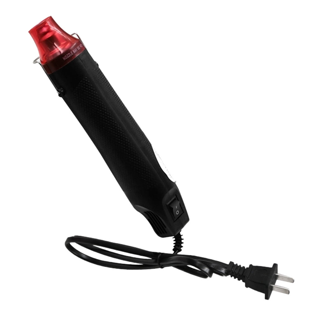 Multifunctional Hot Air Gun 220V Hot Air Gun Black - Flat Plug 1 × Heat Gun Paint Heat Shrink Wrap Tool Tool Crafts Diy Drying Embossing Tools & Home Improvement JWDX One Size Black - Image 1